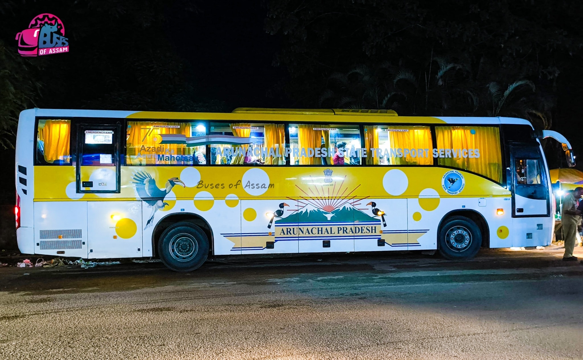 Buses of Assam - APSTS Volvo B8R heading towards Guwahati... | Facebook