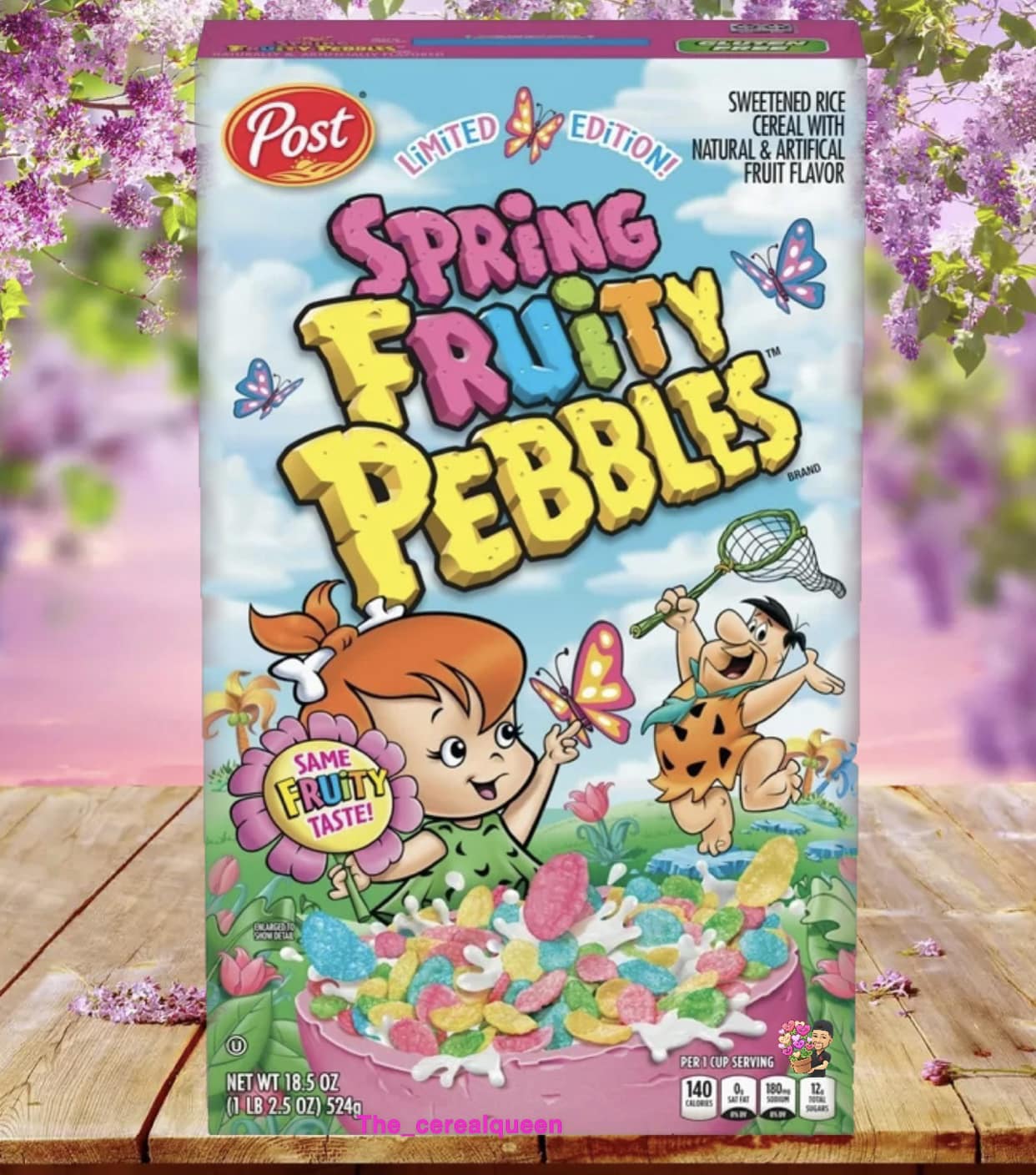 Post limited edition spring Fruity Pebbles cereal
