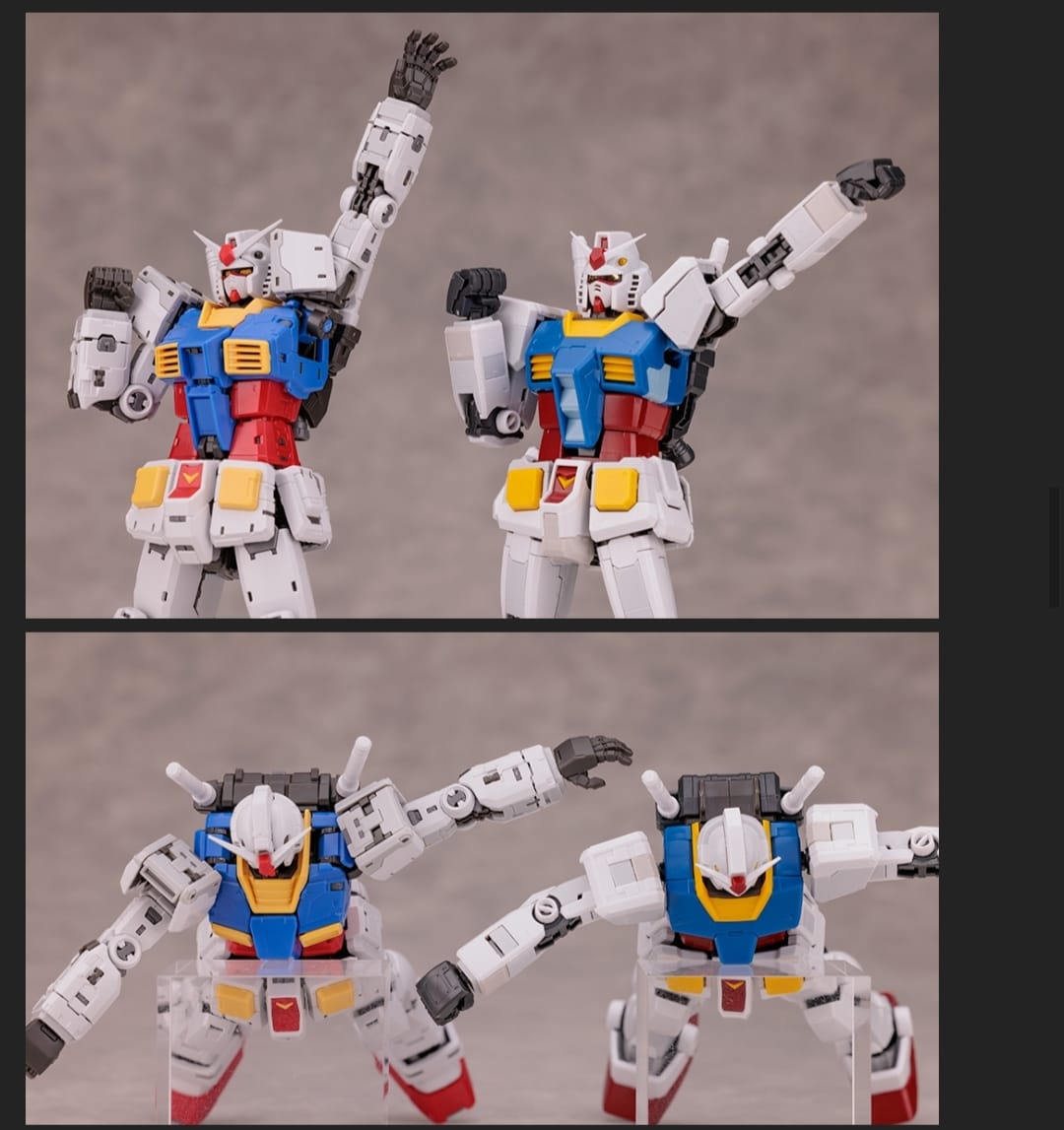 Has any one got both versions of the rg rx 78 2? Would love to see