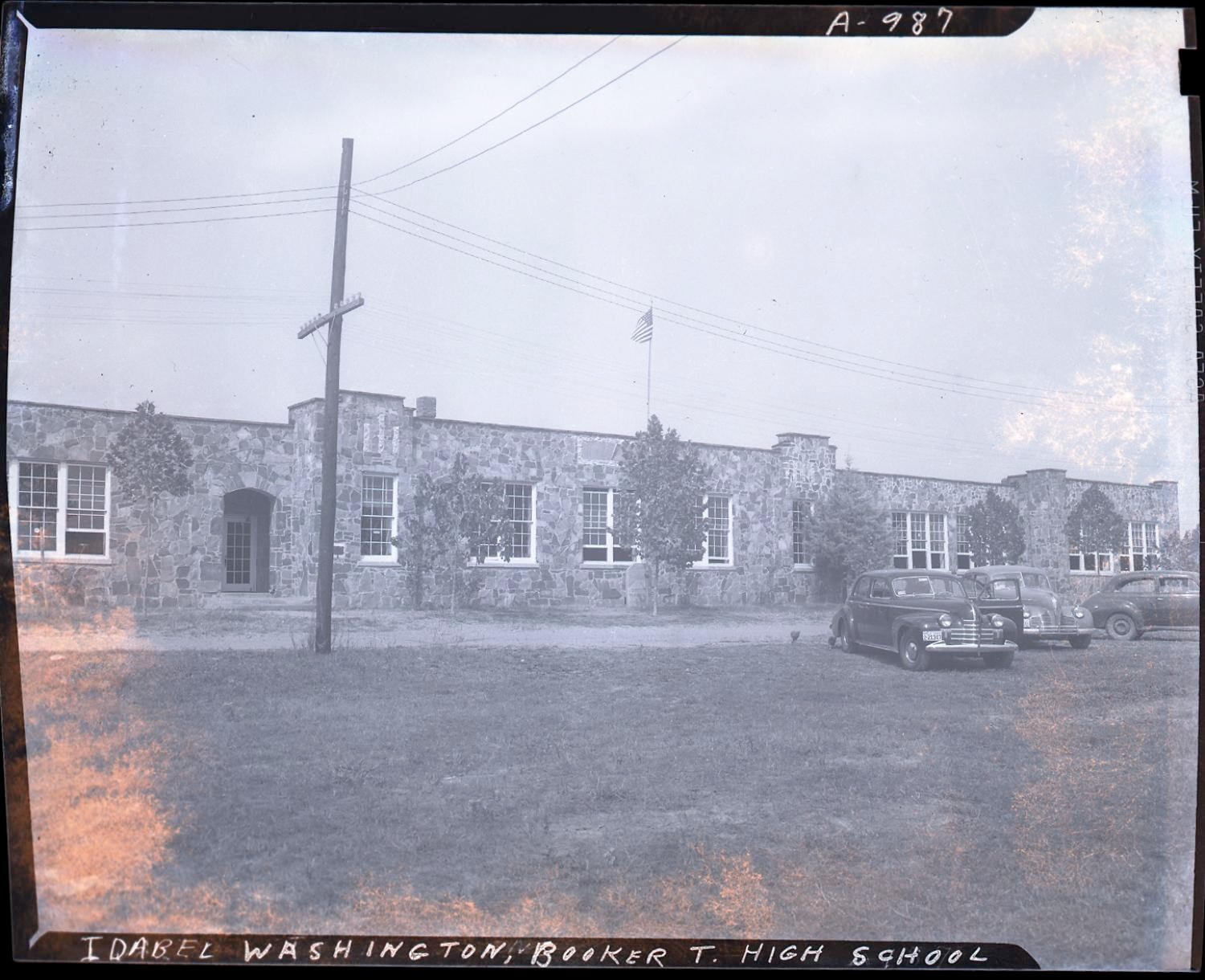 McCurtain - Pictured is the Booker T. Washington High School in Idabel ...