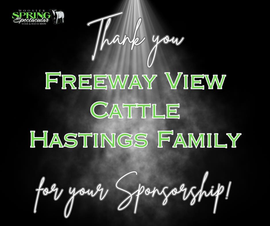 🌟 SPONSOR... - Wooster Spring Spectacular Steer & Heifer Show