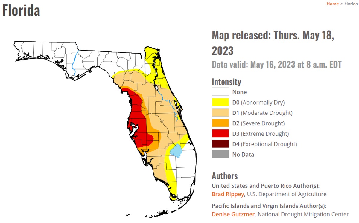 New Drought map released today... - Mike's Weather Page | Facebook
