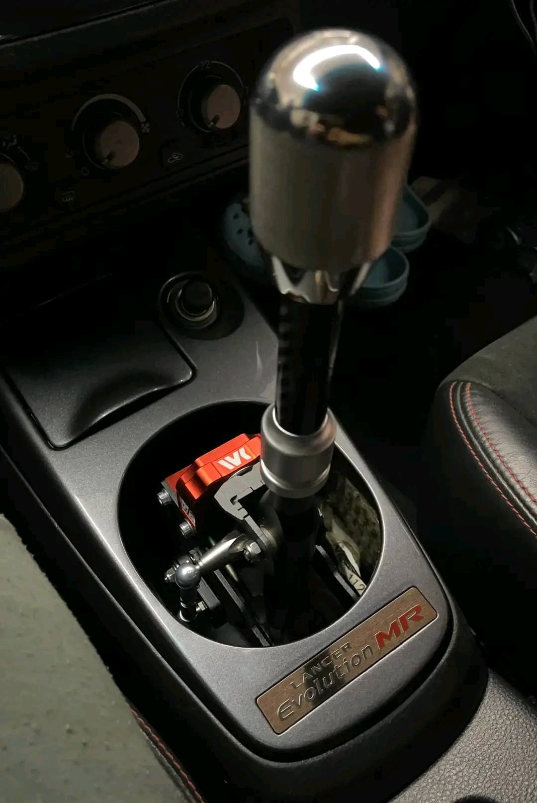 Jdm Black Carbon Fiber Shift Boot Stitch For Gear Cover Shif