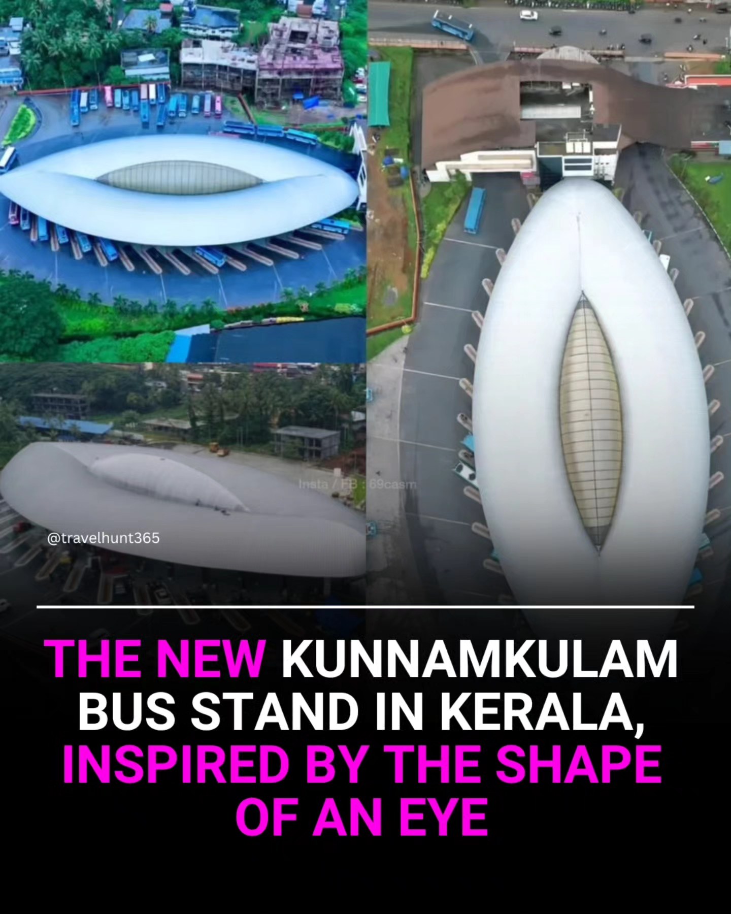 Travelhunt365 - Kerala's Eye-Shaped Bus Stand The newly built ...
