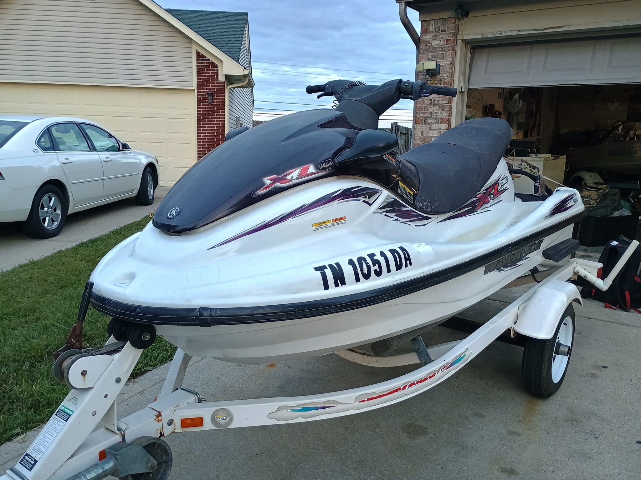 Is a 99 Yamaha XL1200 engine too big for a small boat and what 