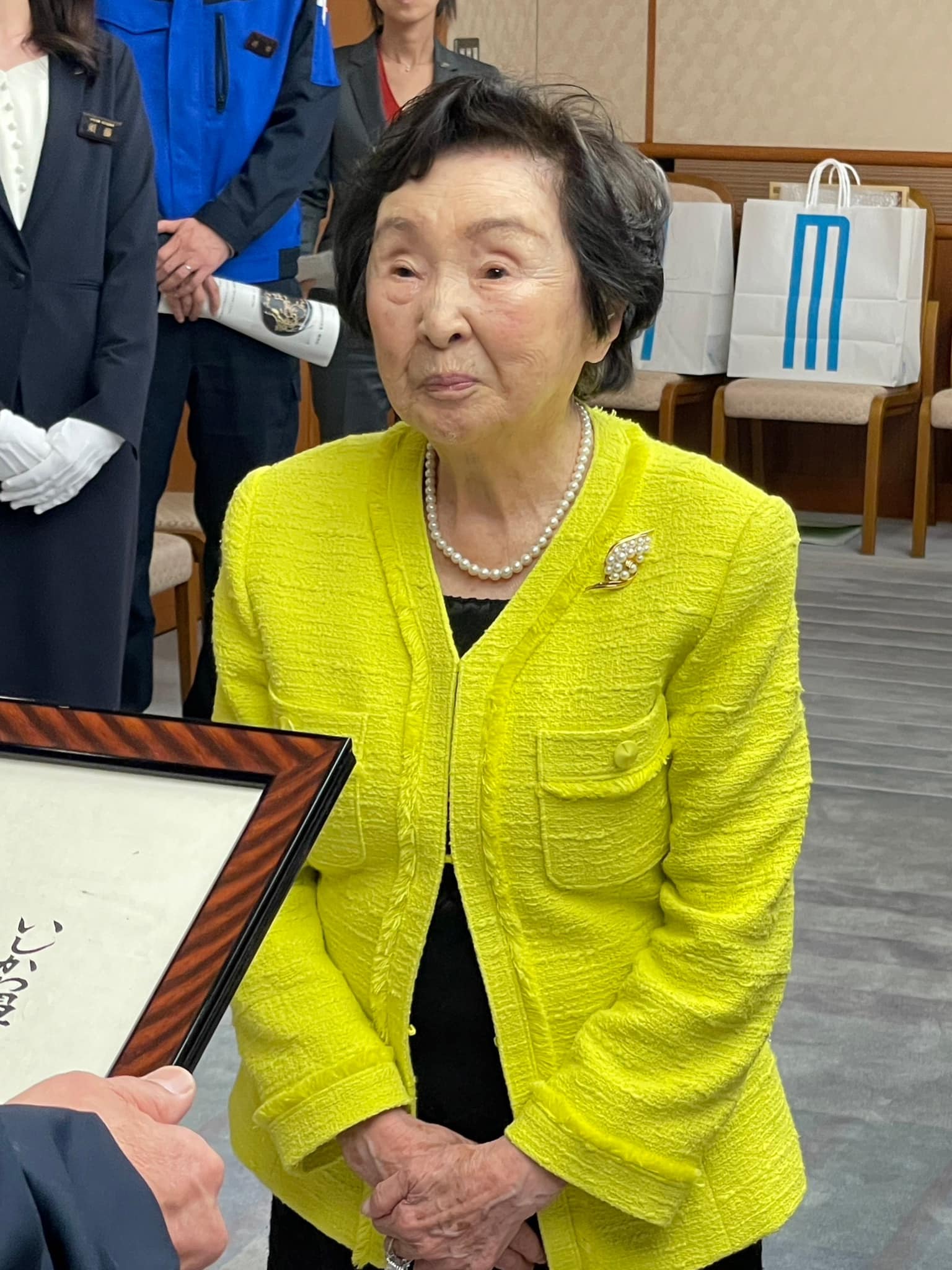 3月19日（火曜日）15時20分、石川県男女共同参画社会実現特別功労賞
