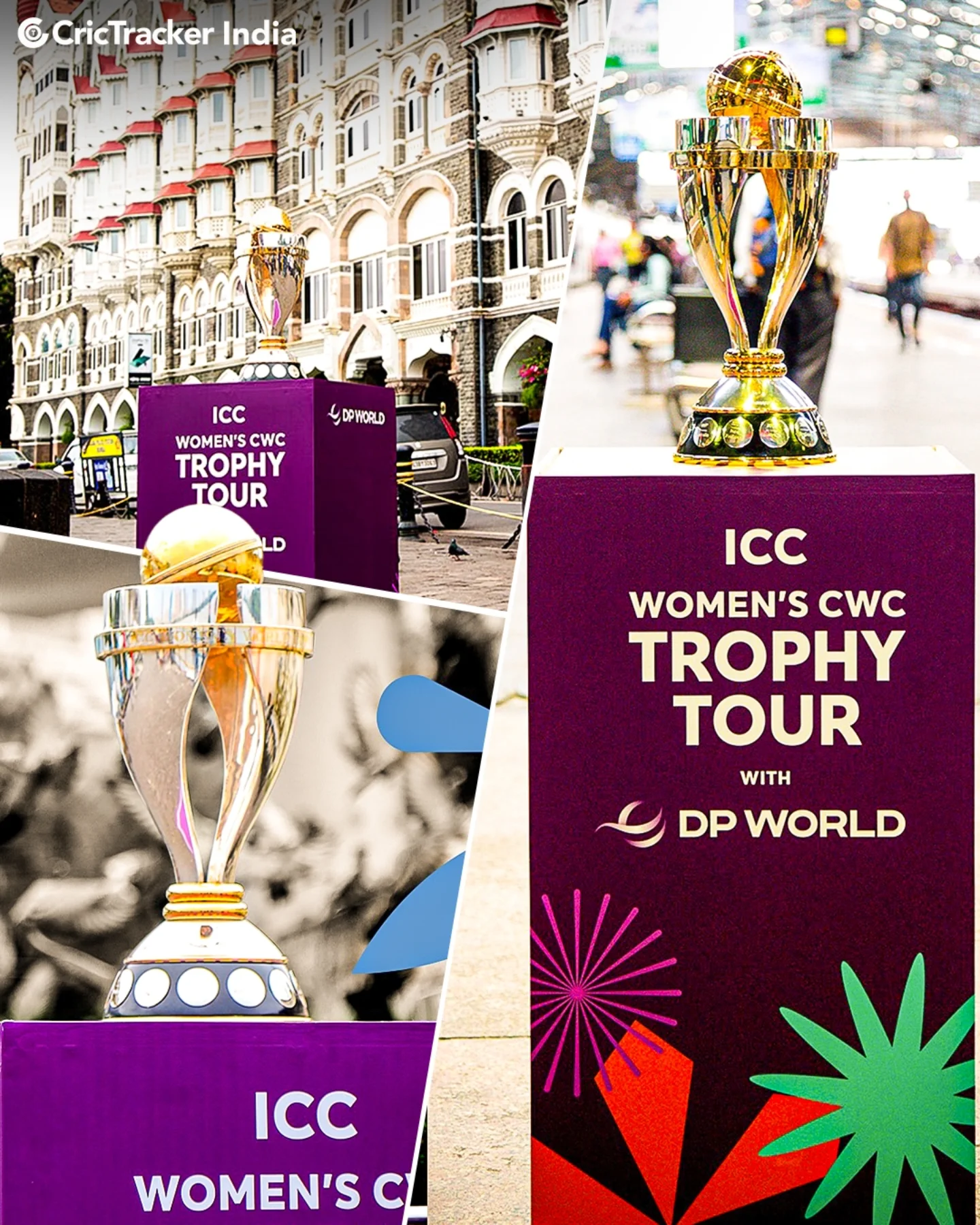 CricTracker - The Women’s Cricket World Cup trophy made its way to some ...