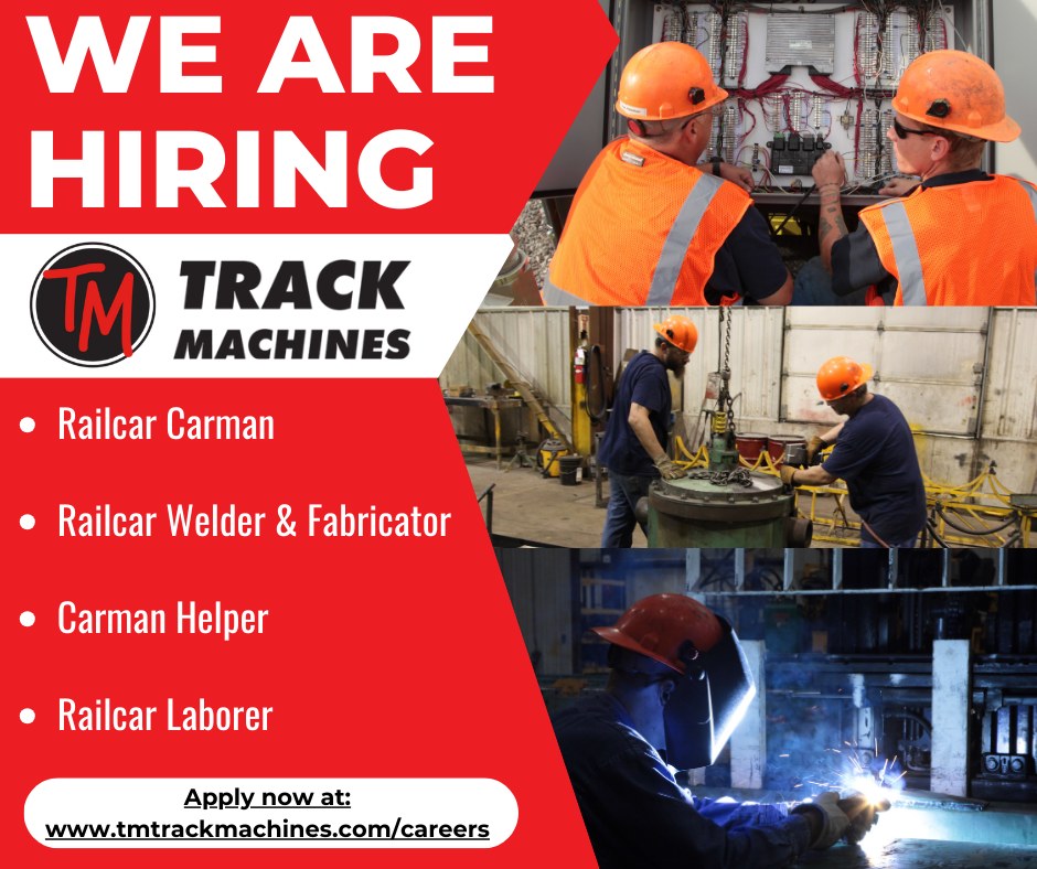We are hiring! Check out all our open... - TM Track Machines | Facebook