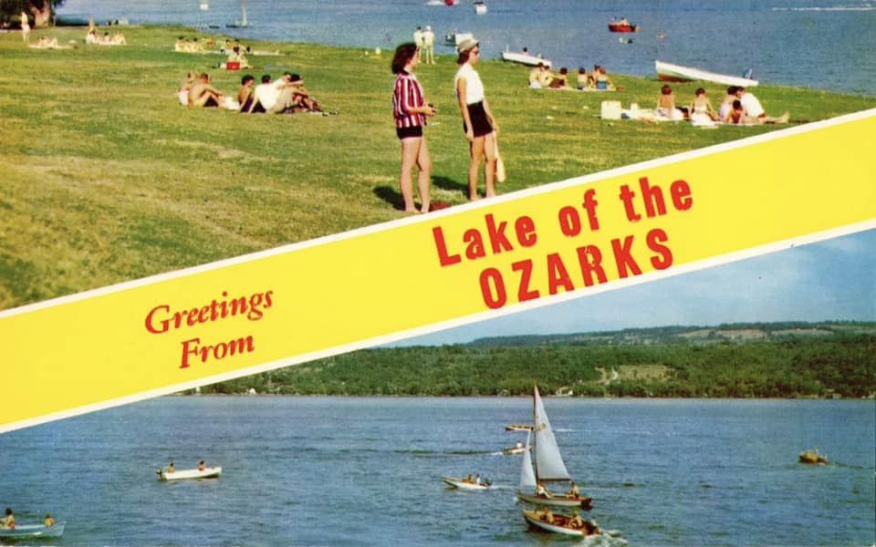 Greetings From The Lake Of The Ozarks Missouri - Fun Fridge Magnet (1.75" X 2.75") - Made In USA