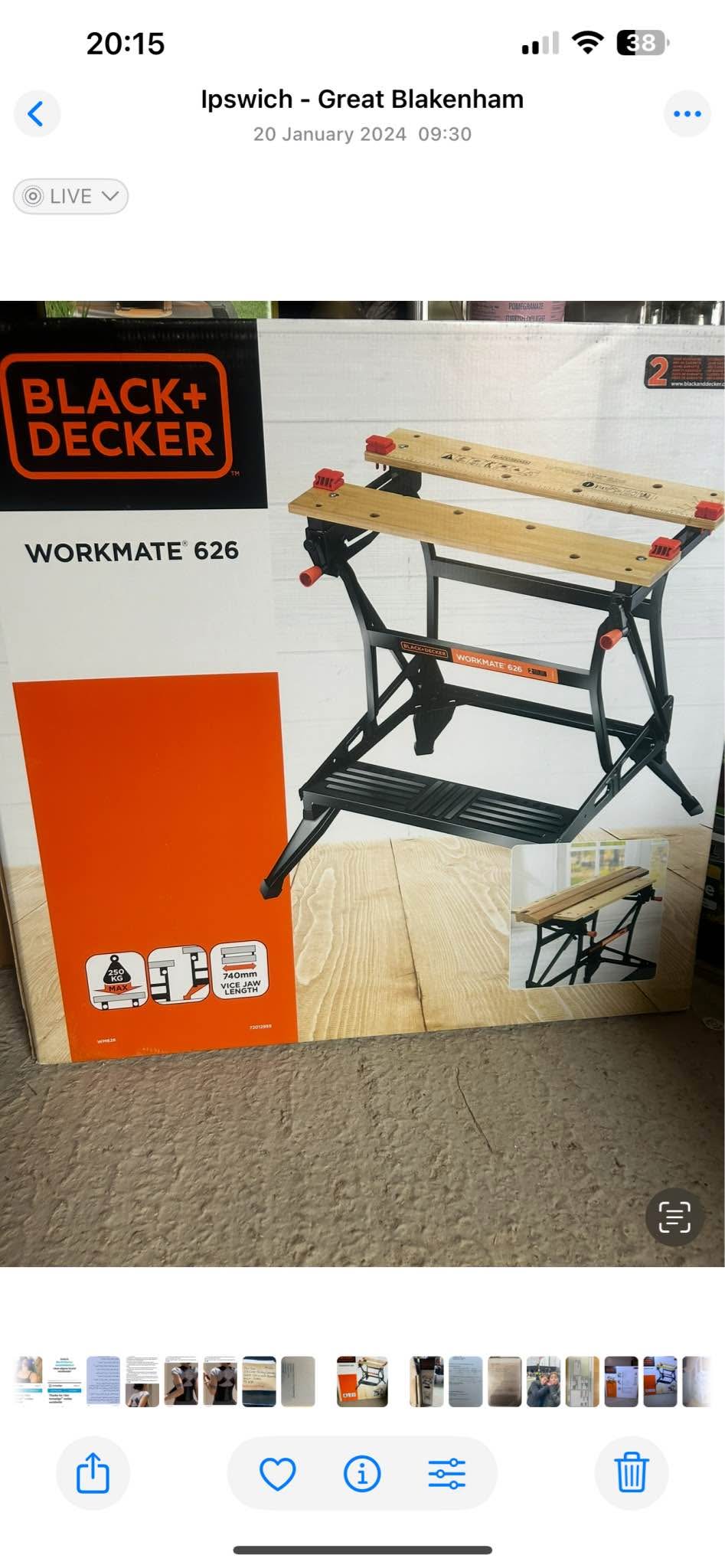 Black + Decker Workmate 626 - Ladders & Scaffolding - Great Blakenham ...