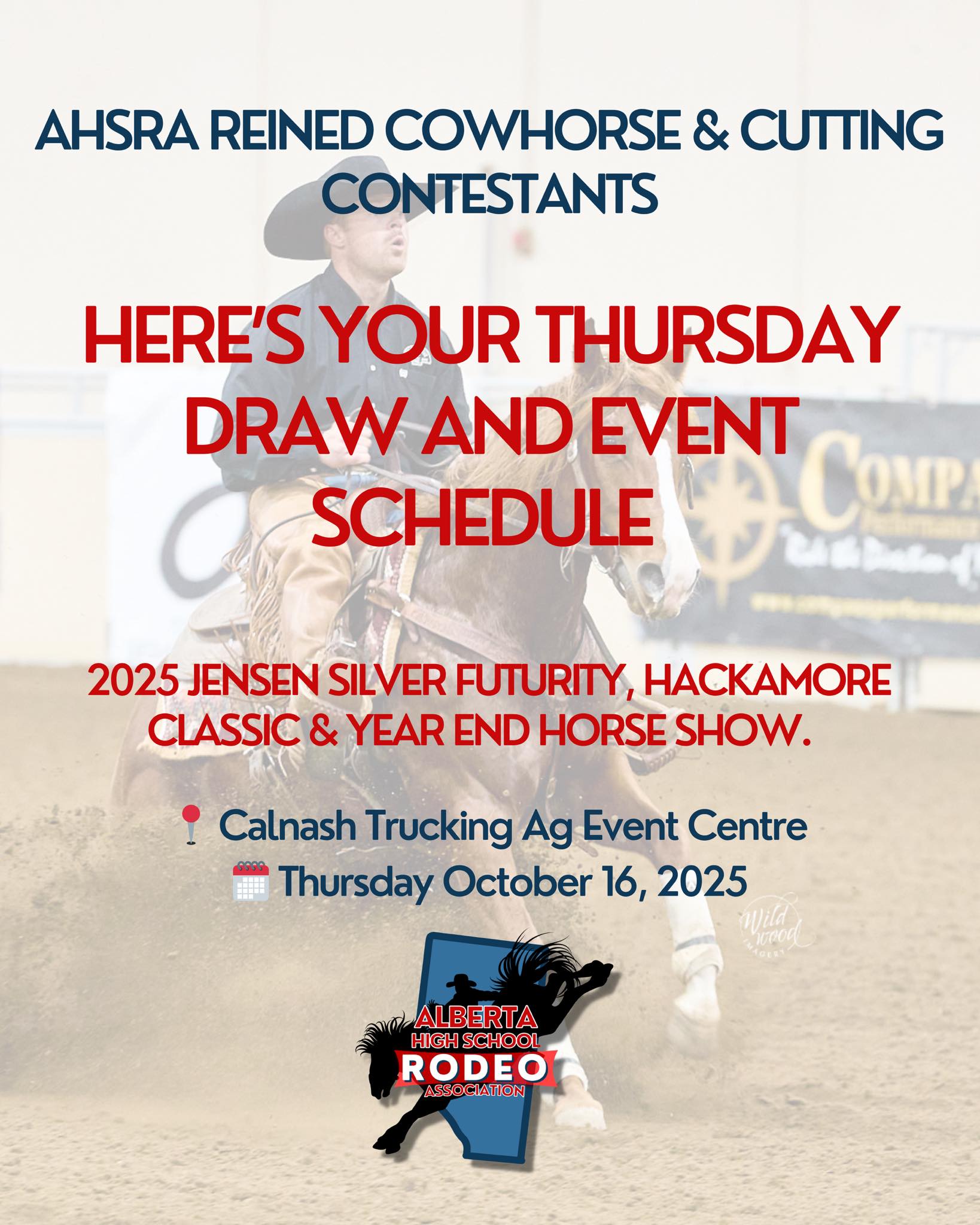 📣 AHSRA Reined... - Alberta High School Rodeo Association | Facebook