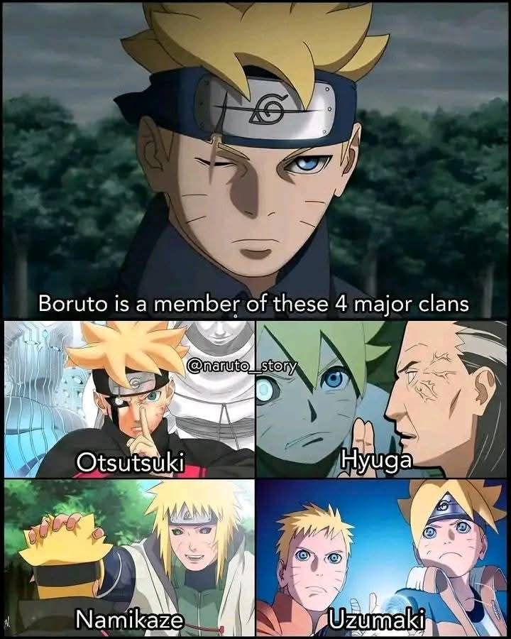 Boruto is a member of these 4 major clan