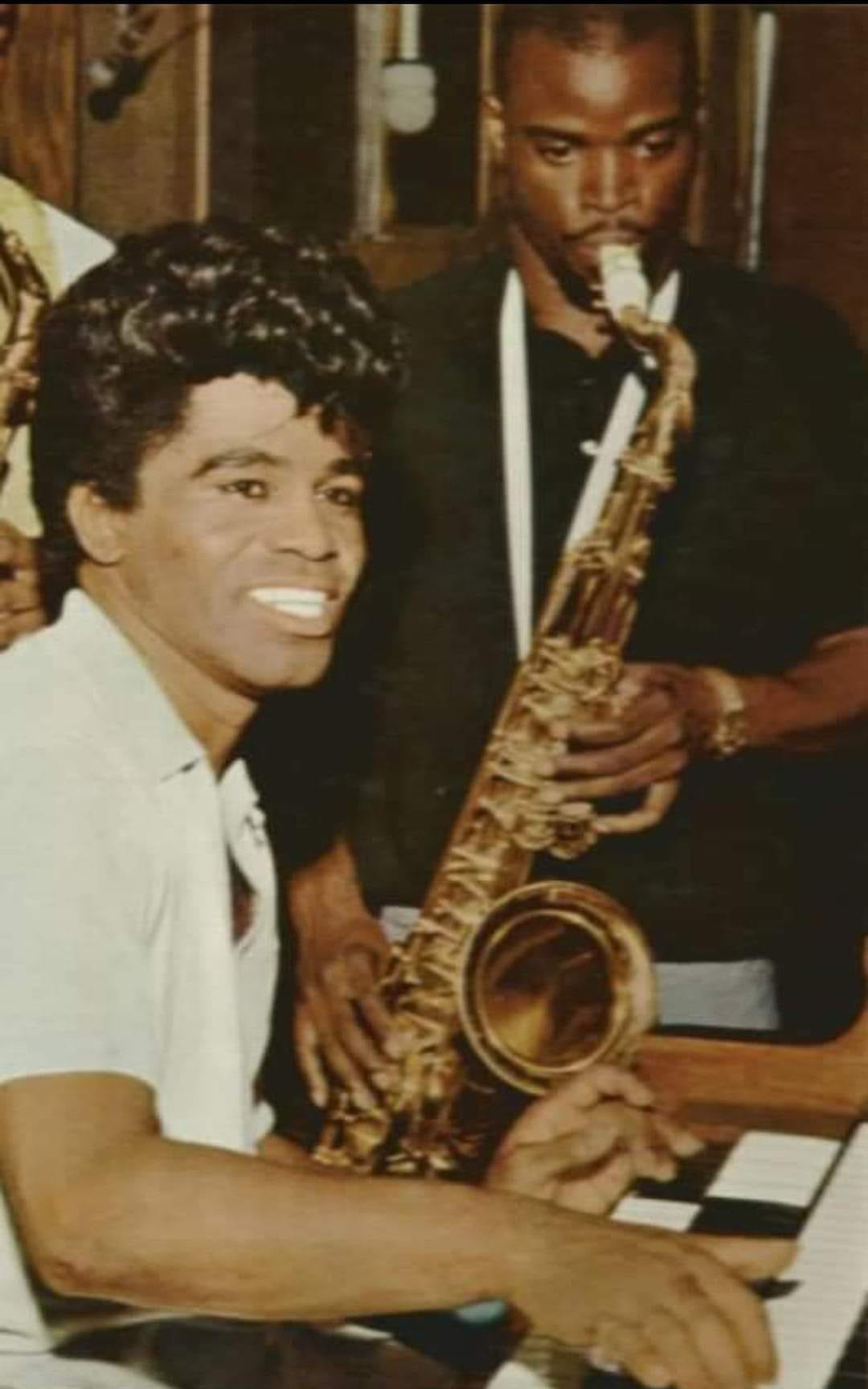 James Brown and Maceo Parker in 1964