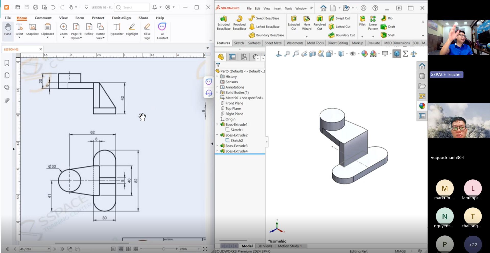 💻 Lớp học online nhưng không... - Sspace Solidworks Academy | Facebook