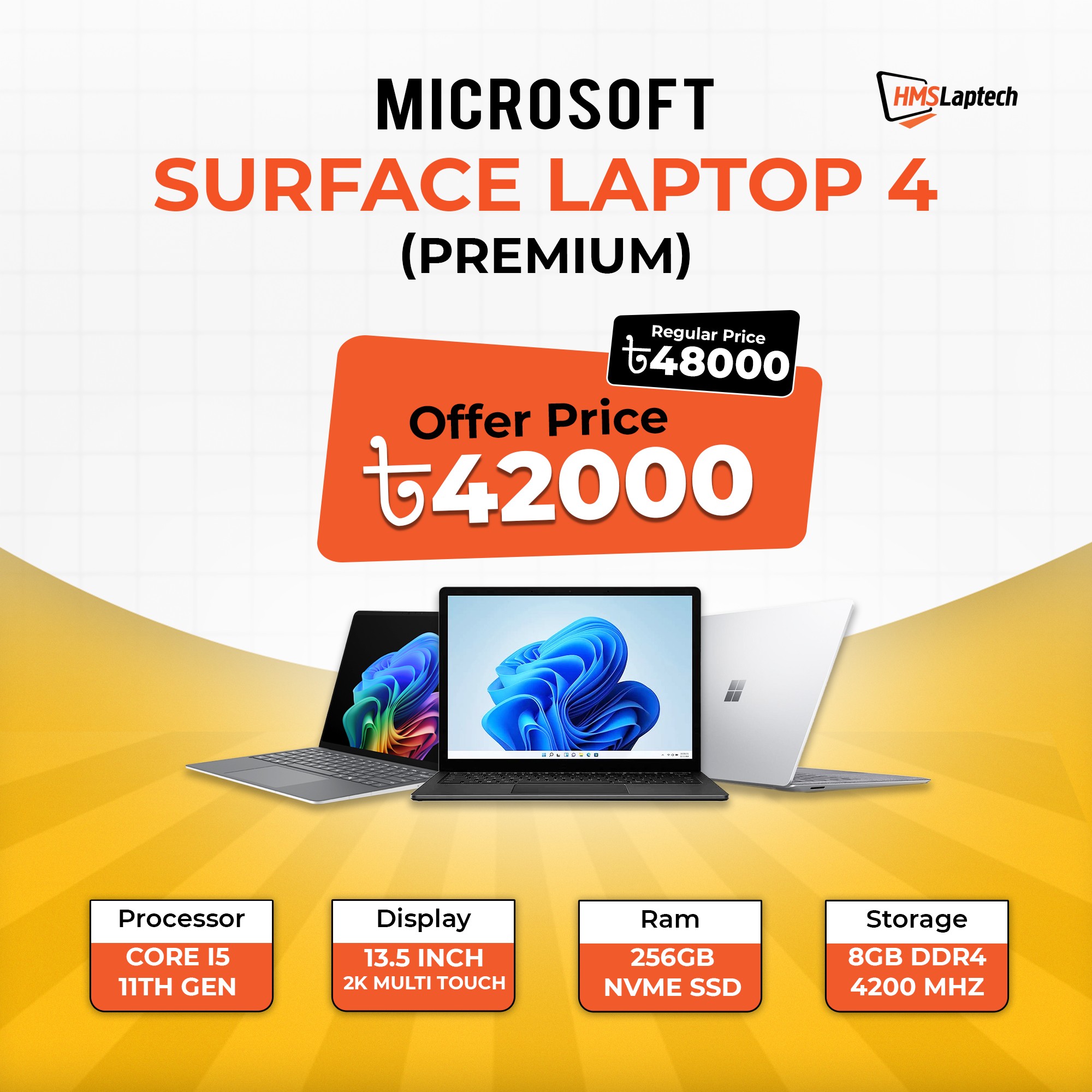 HMS - LIMITED TIME OFFER – Microsoft Surface Laptop 4 HMS Laptech ...