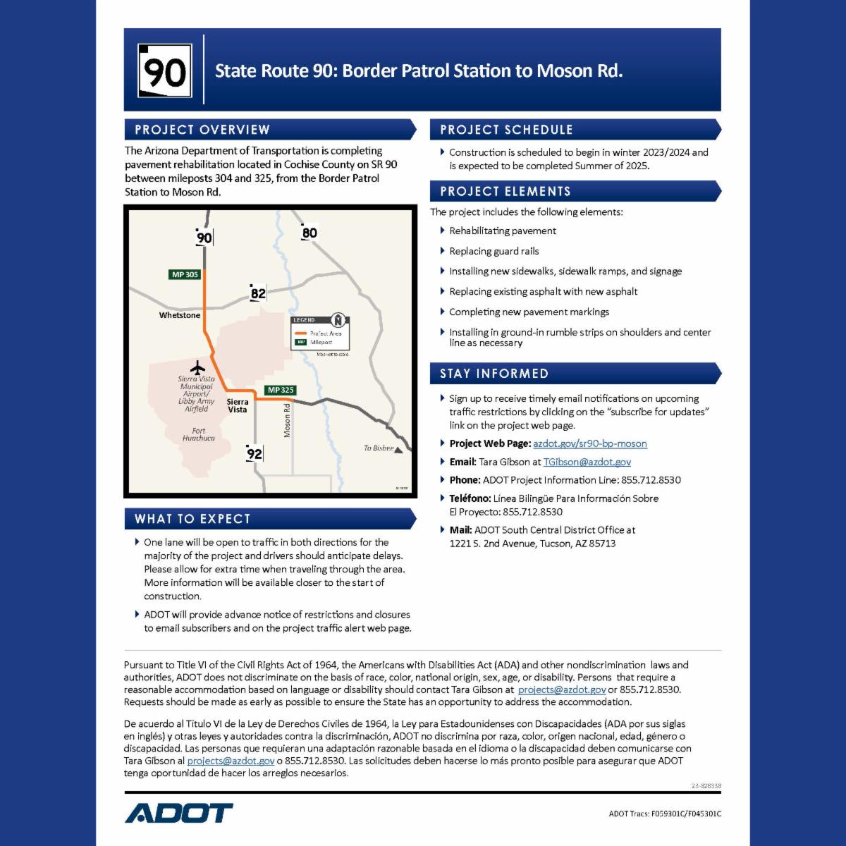 Cochise - ⚠️ The Arizona Department of Transportation is starting a ...