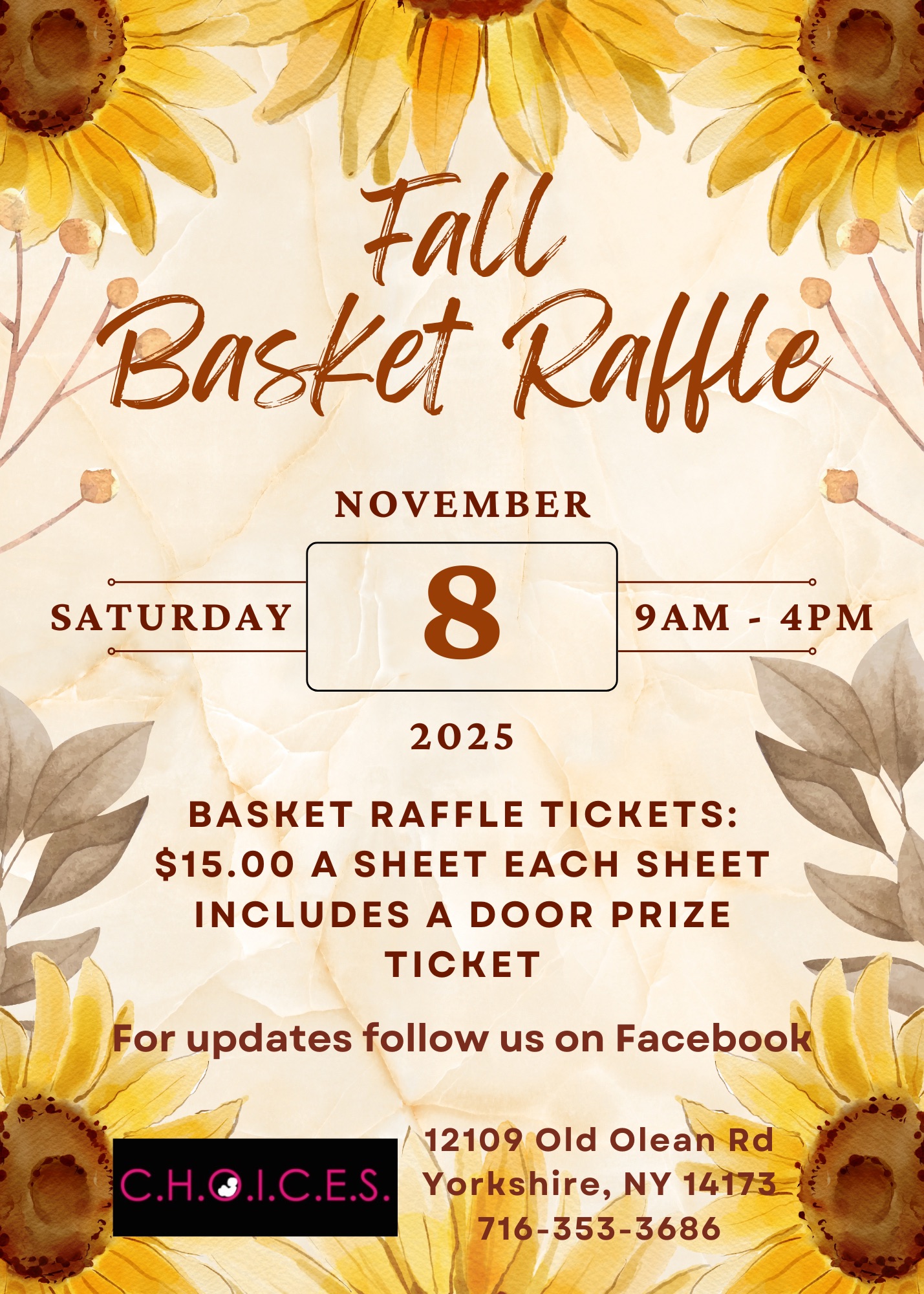 CHOICES Fall Basket Raffle