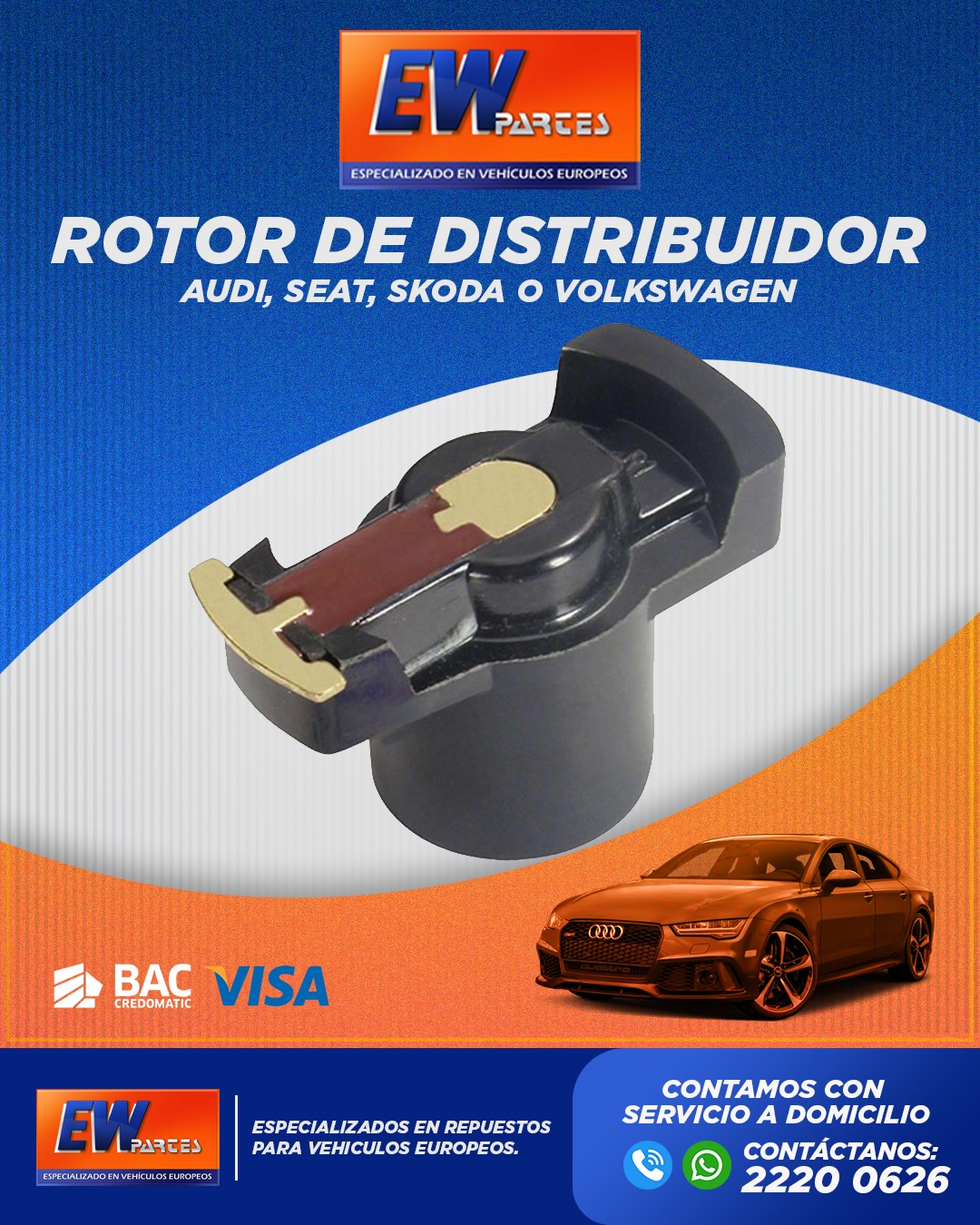 EW - ⚡ ¡Rotor de distribuidor para Audi, SEAT, Skoda y Volkswagen. Solo ...