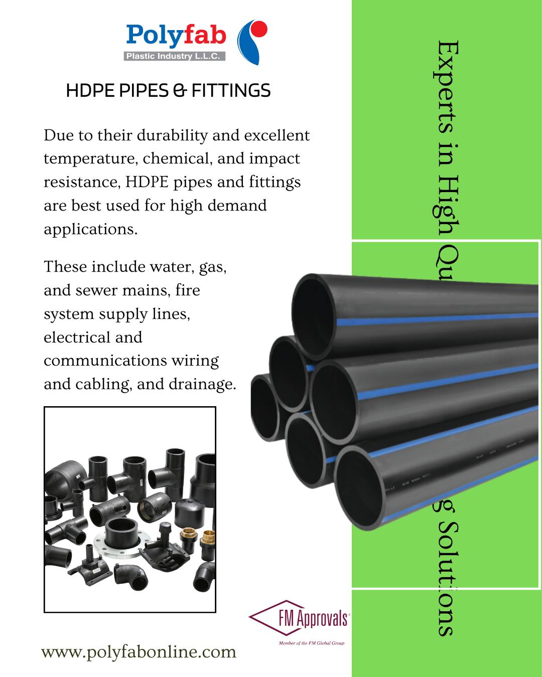 #HDPEPipesFittings #Polyfab... - Polyfab Plastic Industry LLC