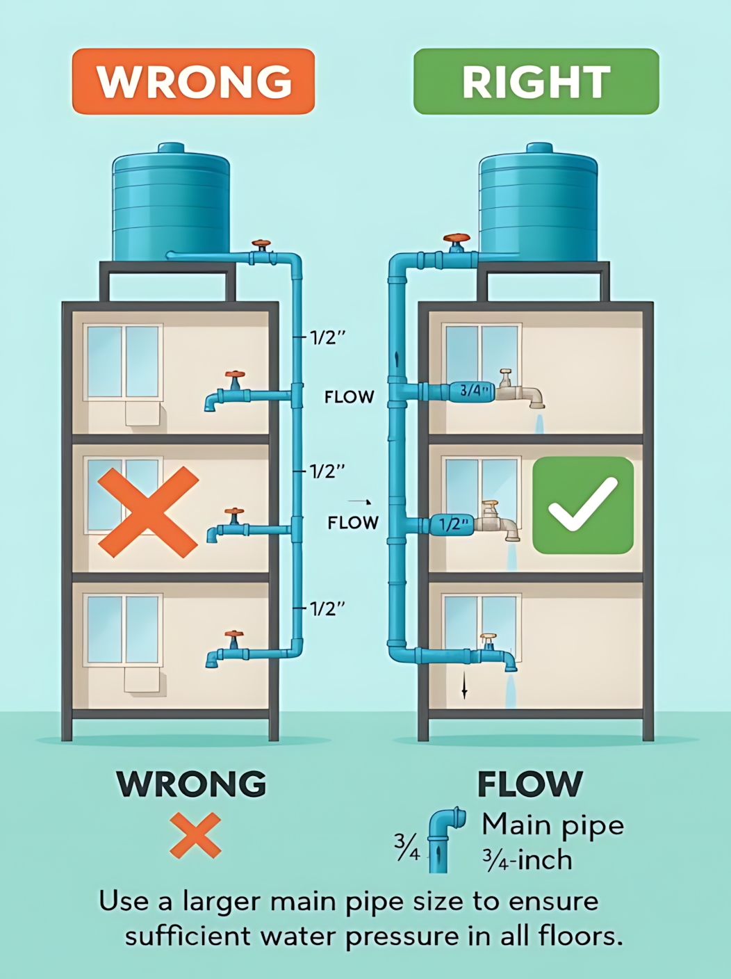 Young Plumbing - The image is a visual guide illustrating... | Facebook