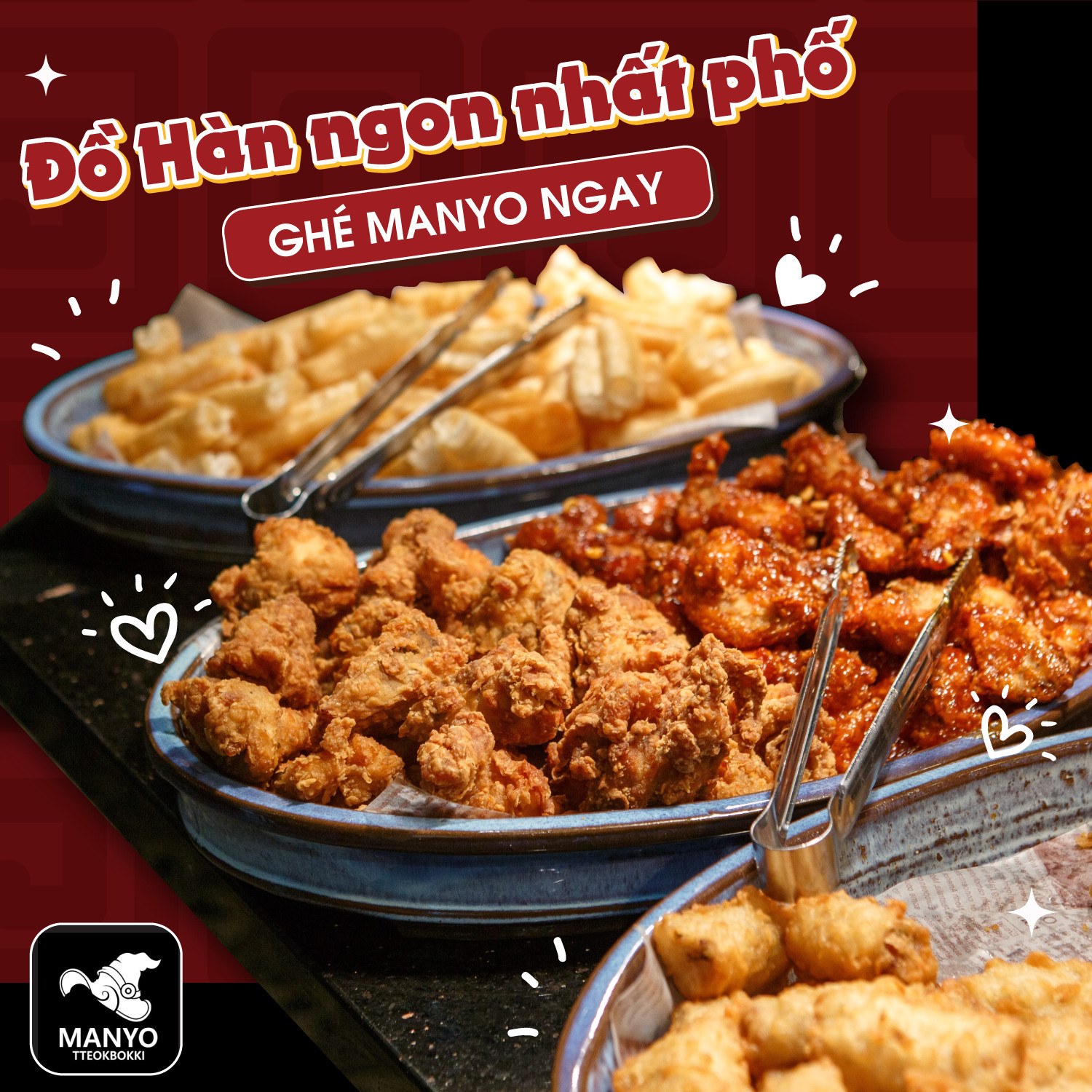 MANYO - ♥️ Ở ĐÂY CÓ GÀ RÁN HÀN QUỐC NGON LẮM NÈ 🍗🍗 Nào là gà nướng phô ...