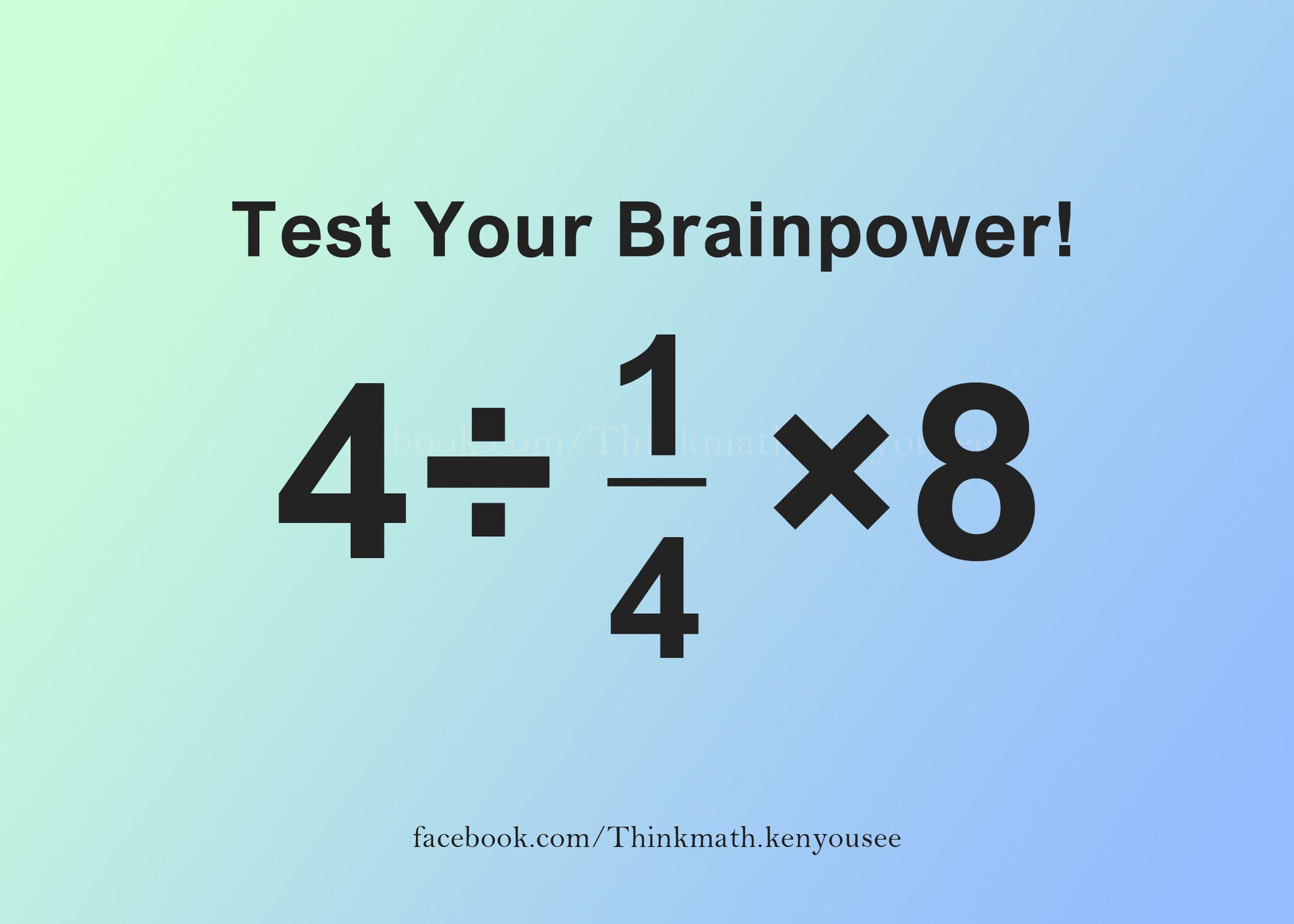 Ken you see - Think you’re sharp? Solve this math riddle!... | Facebook
