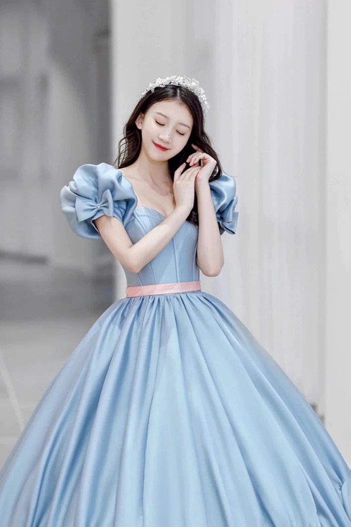 blue dress for baby girl Cute Blue Lace Short Prom Dress, Blue Lace Homecoming Dress, Short Blu   abcprom