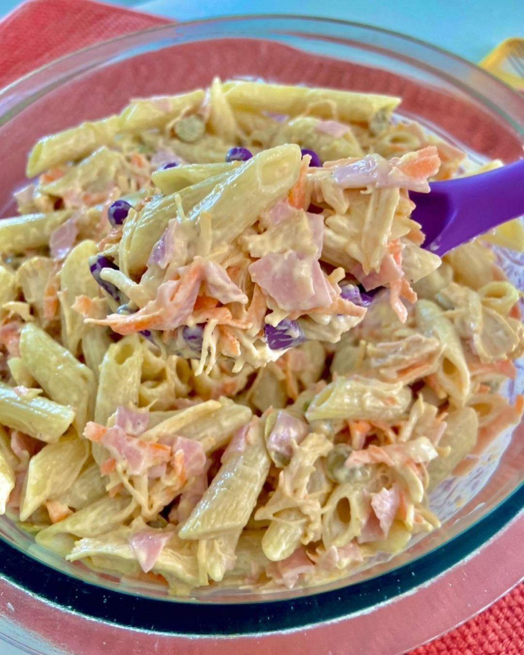 Atual - Macarroneis ou Salada de Macarrão ️ - Ingredientes: 1/2 pacote ...