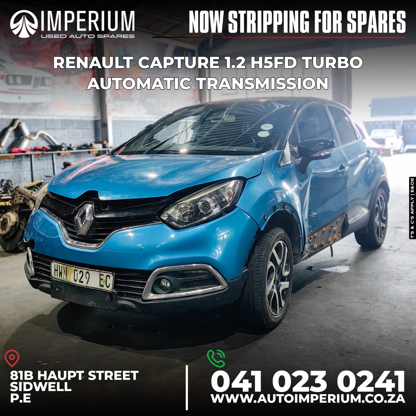 RENAULT CAPTURE 1.2 H5FD TURBO... - Imperium Auto Spares | Facebook