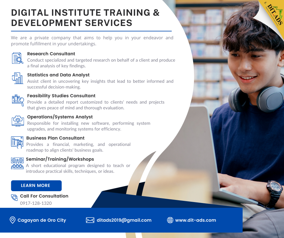 Digital Institute Training and Development Services