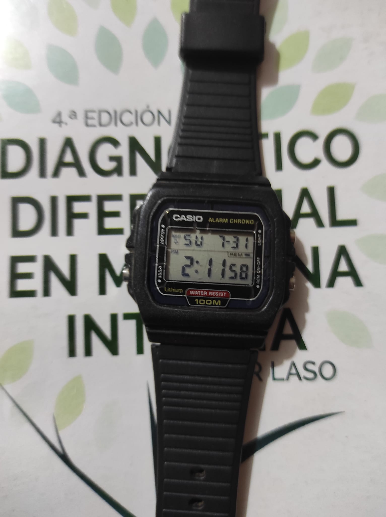 1977 Casio 46CS-27 watch with alarm and stopwatch