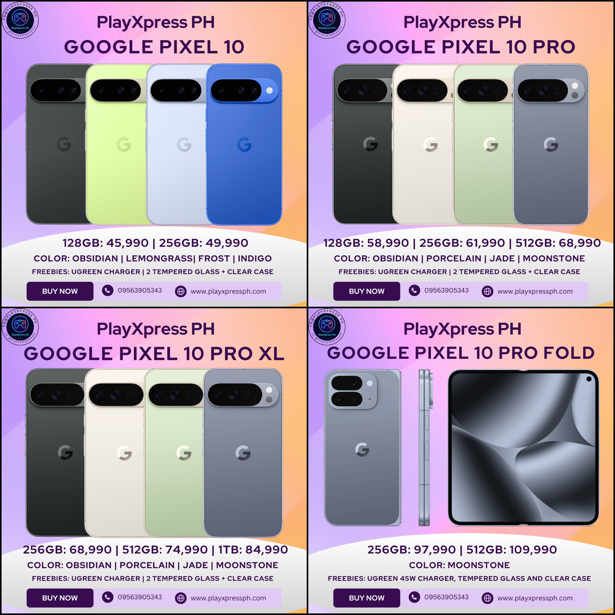 PlayXpress - Google Pixel 10 Pricelist Updated 10.17.2025 Google Pixel ...