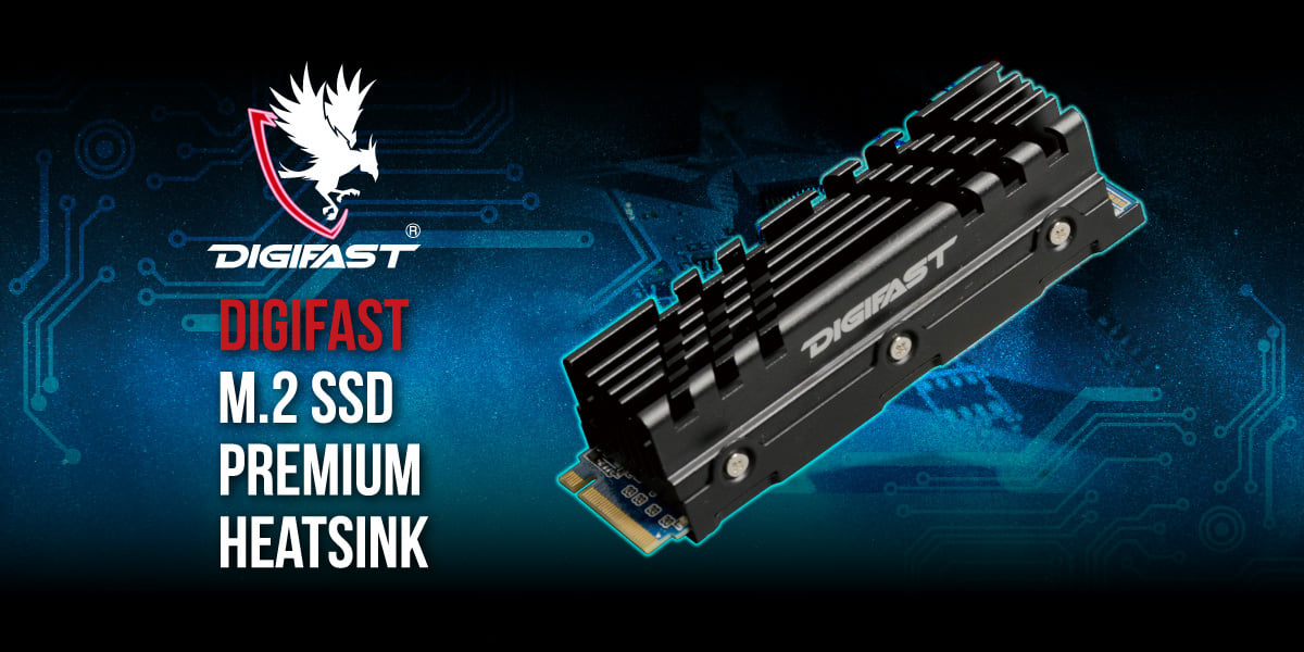 Digifast Taiwan - 【Digifast M.2 2280 SSD 專用散熱片組-黑色款】...