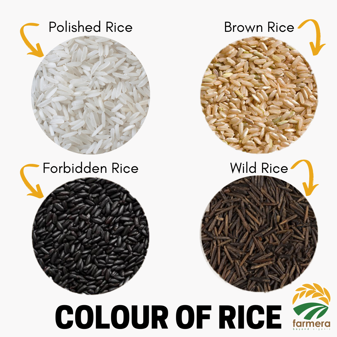 Farmera - DIFFERENT COLOURS OF RICE #Polished_Rice The term “polished ...