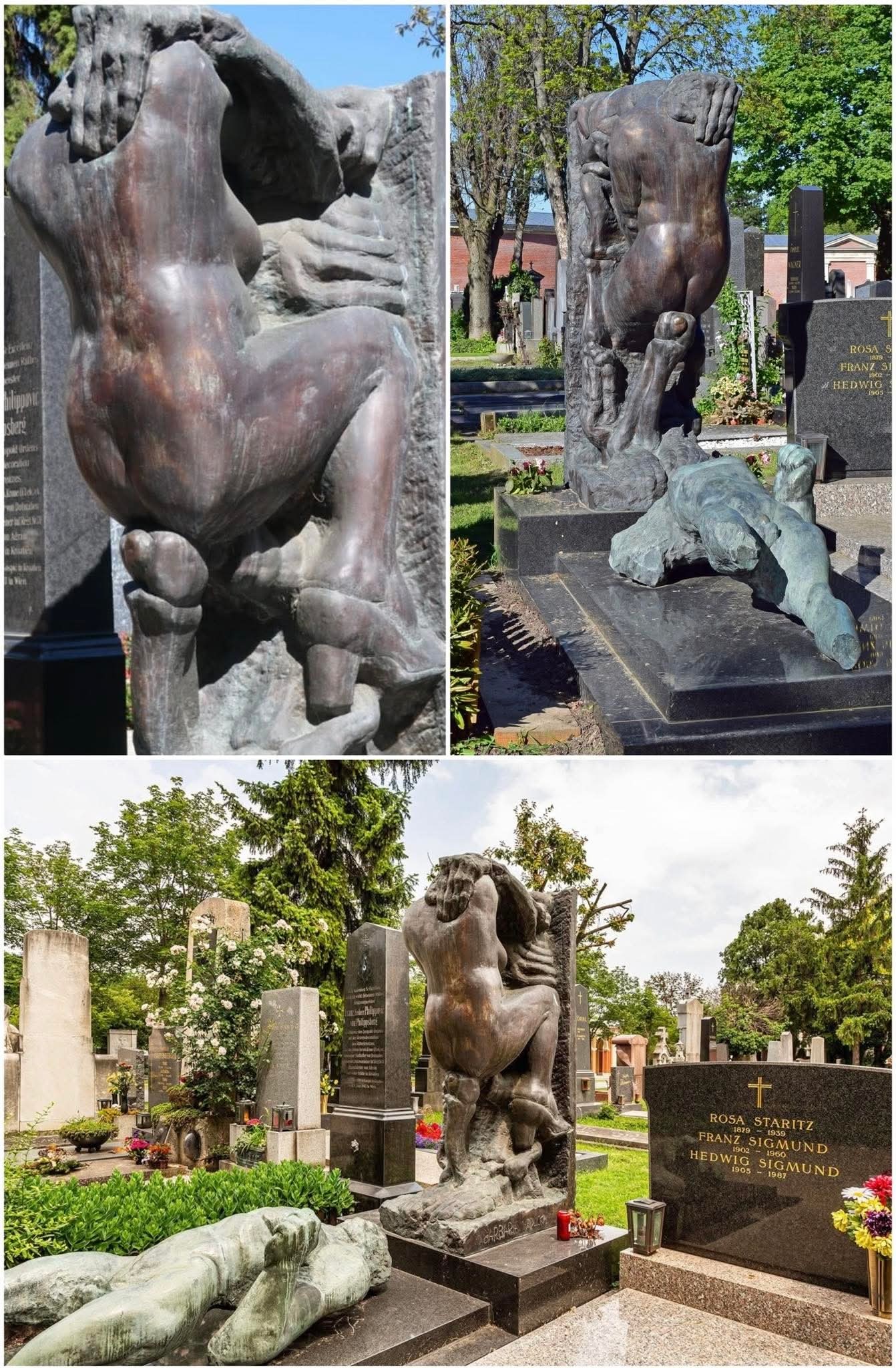 Alfred Hrdlicka's grave at Vienna Central Cemetery