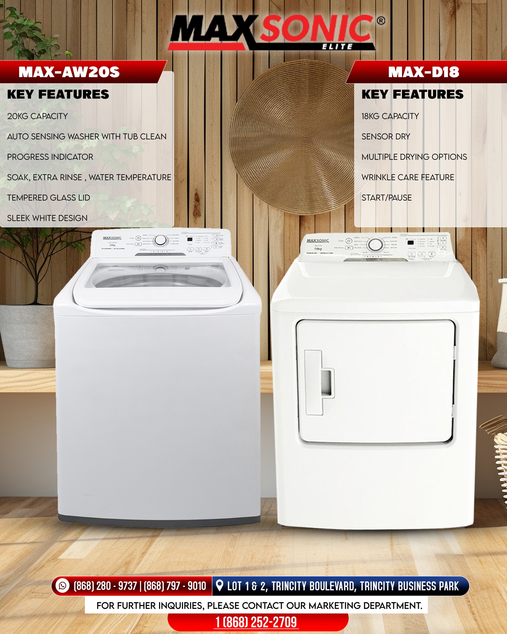 Maxsonic Elite - 🧺 Wash & Dry with Ease with the Maxsonic... | Facebook
