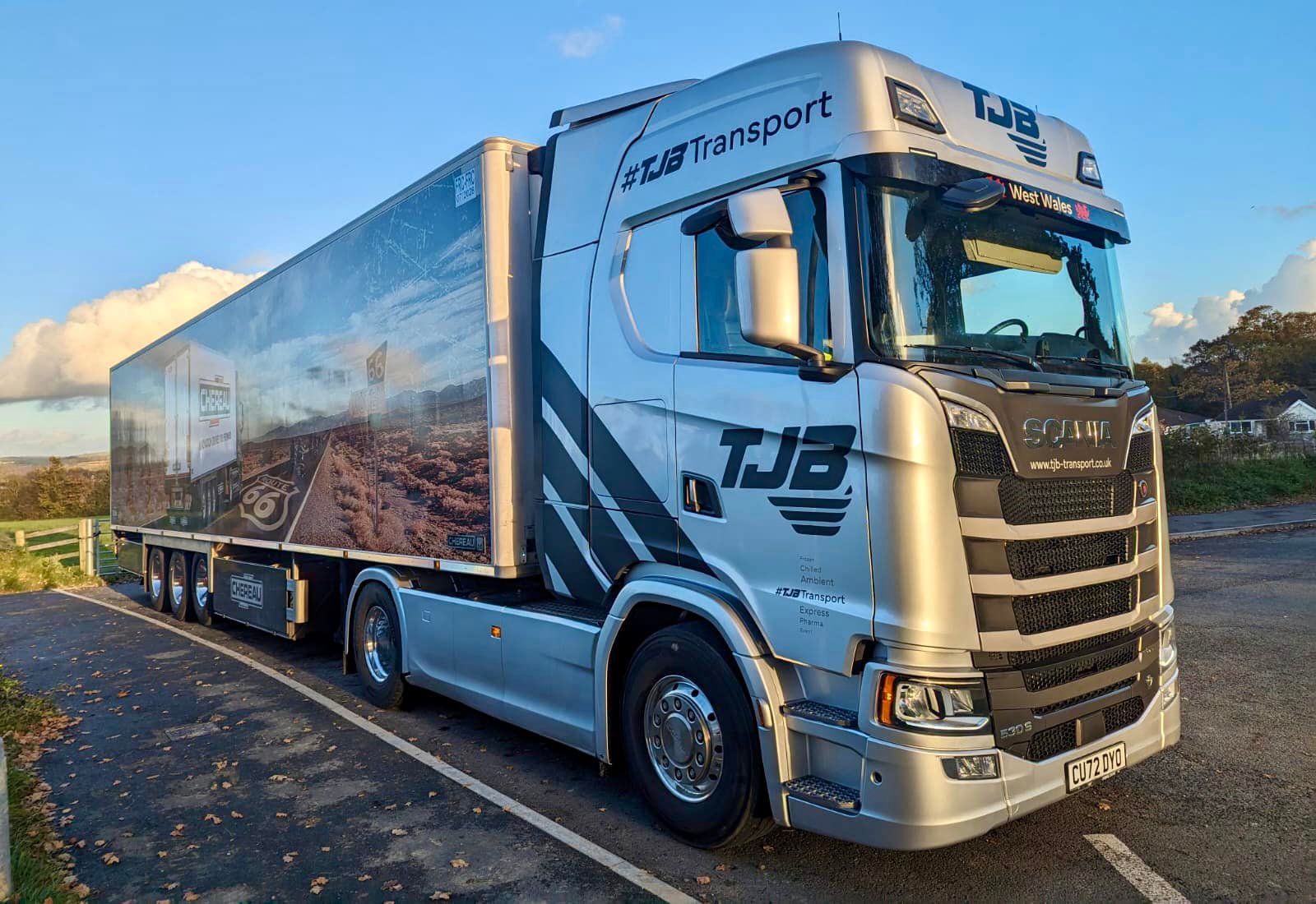 TJB Transport - Andrew’s Scania on route to load for...