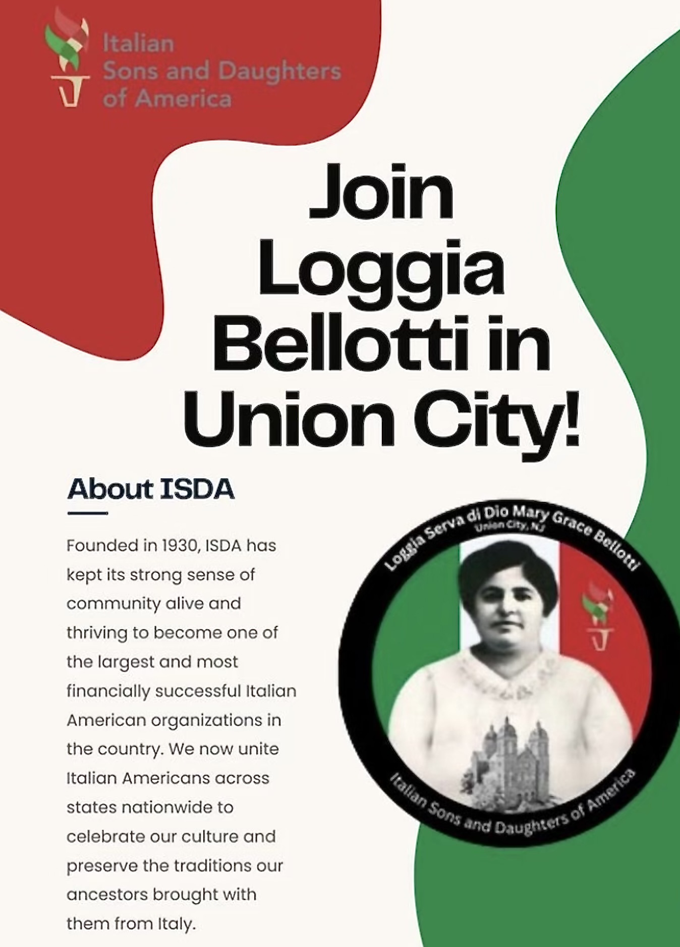 Italian - A brand new ISDA lodge is opening soon in Union City, NJ! Tap ...