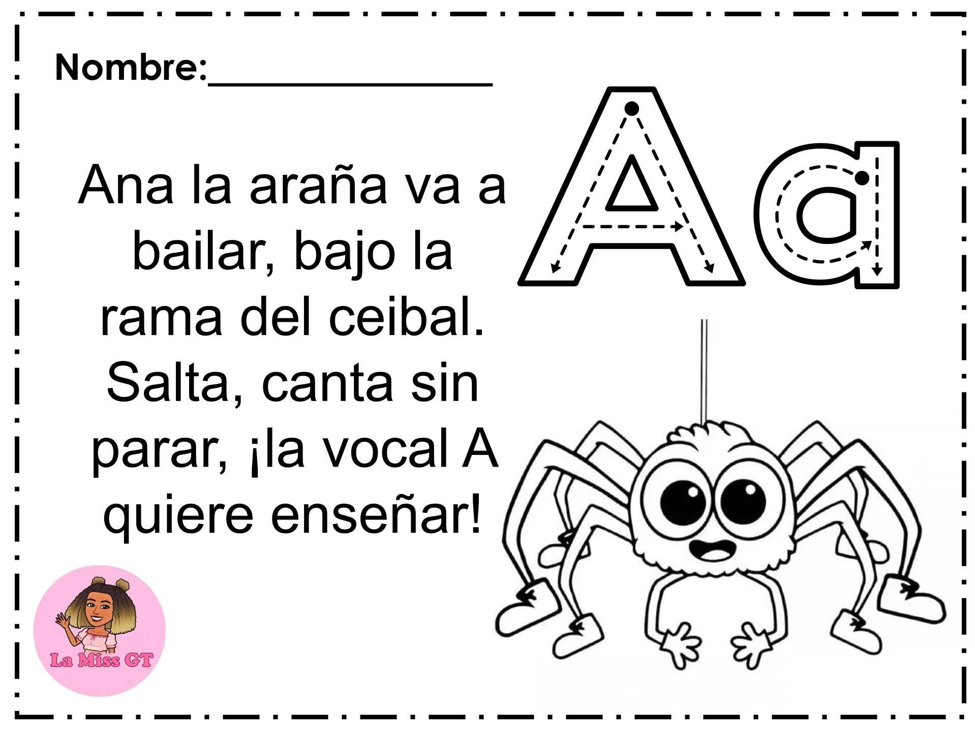 Rimas de las vocales... - Profe Gabita - Gabriela Rivadeneira | Facebook