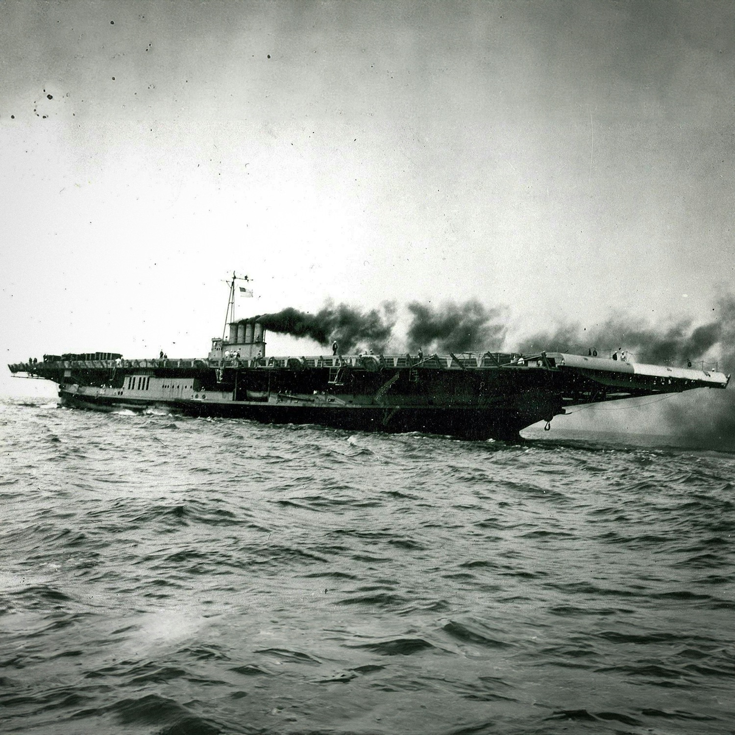 I love - USS Wolverine undergoing trials on Lake Erie, 9 Aug 1942. This ...
