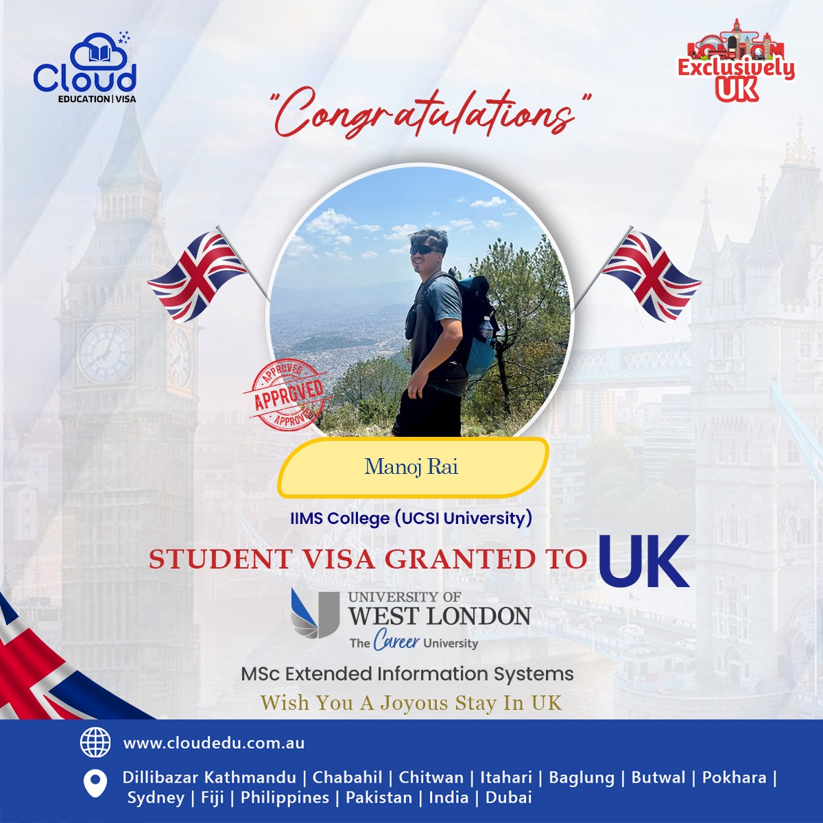 Cloud - 🎉 Congratulations to Manoj Rai! 🎉 We are delighted to share ...