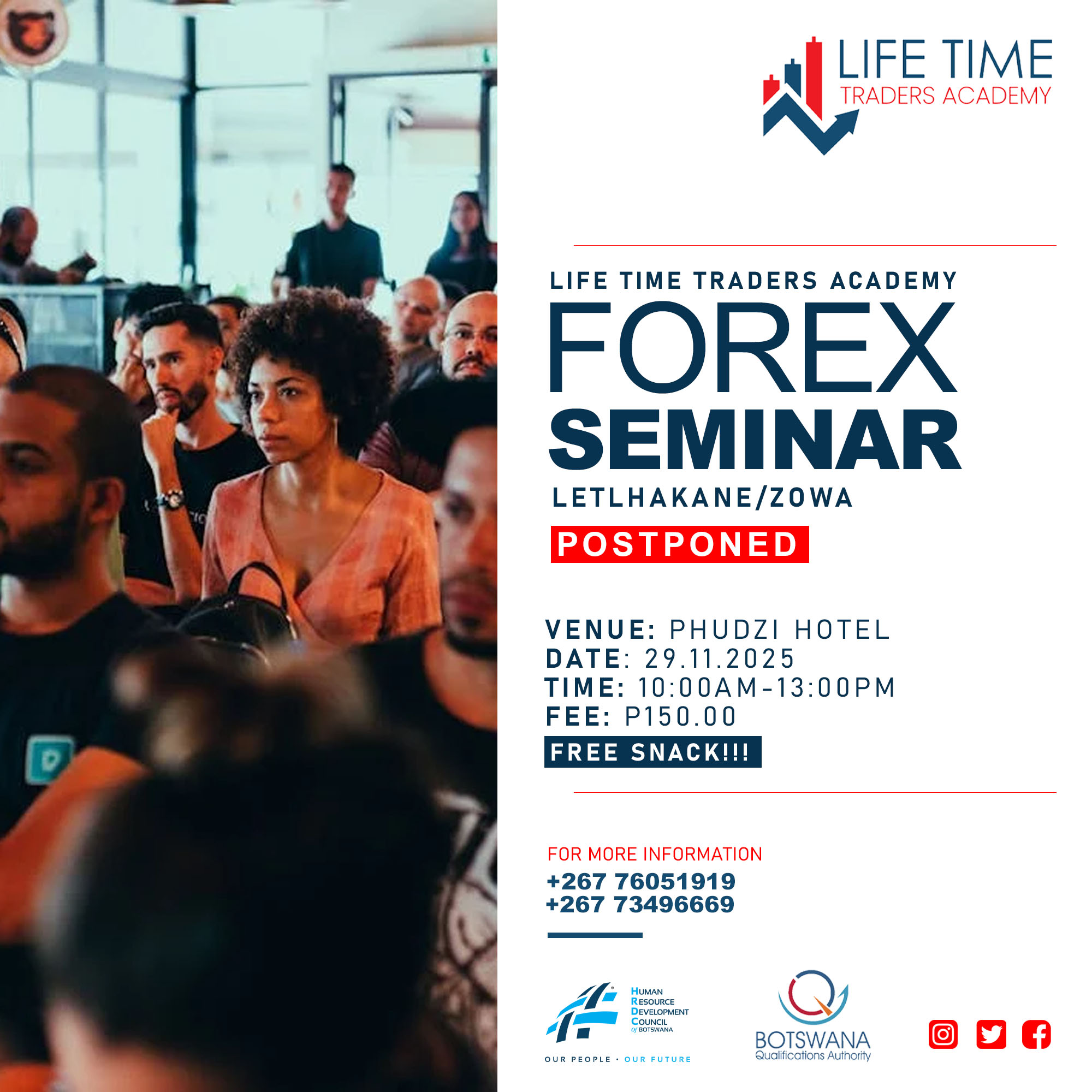 Life - Kindly note that the 𝗟𝗶𝗳𝗲 𝗧𝗶𝗺𝗲 𝗧𝗿𝗮𝗱𝗲𝗿𝘀 𝗔𝗰𝗮𝗱𝗲𝗺𝘆 Forex Seminar in ...