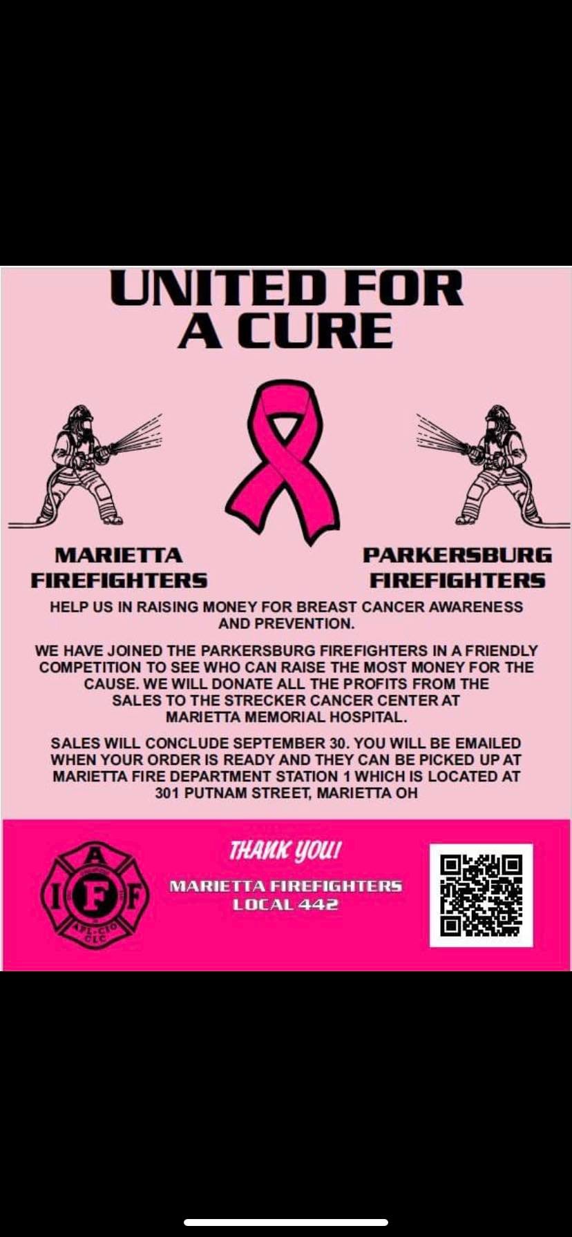 UNITED FOR A CURE!... - Marietta Firefighters Local 442 | Facebook
