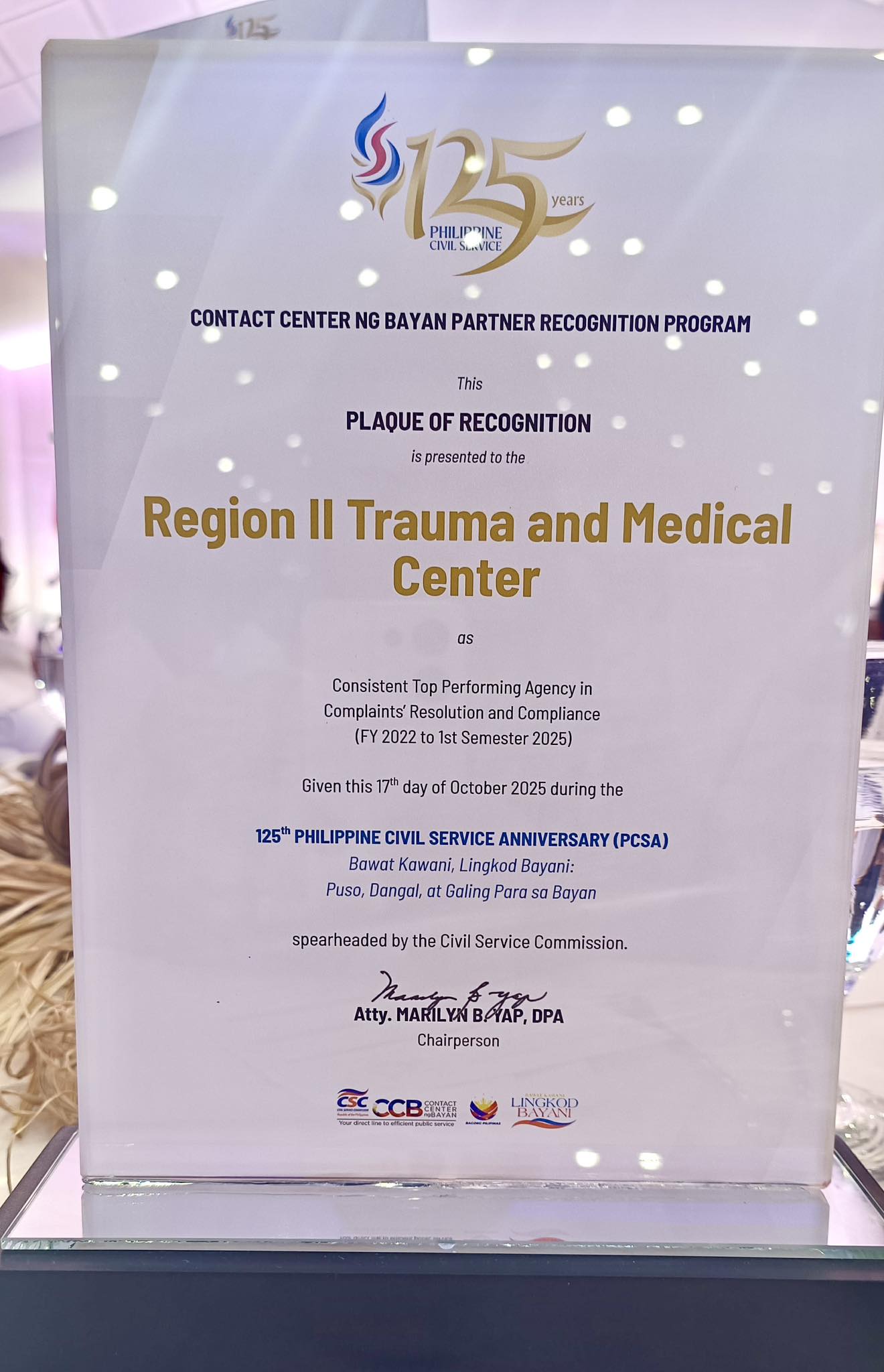 R2TMC Recognized... - Region II Trauma and Medical Center | Facebook