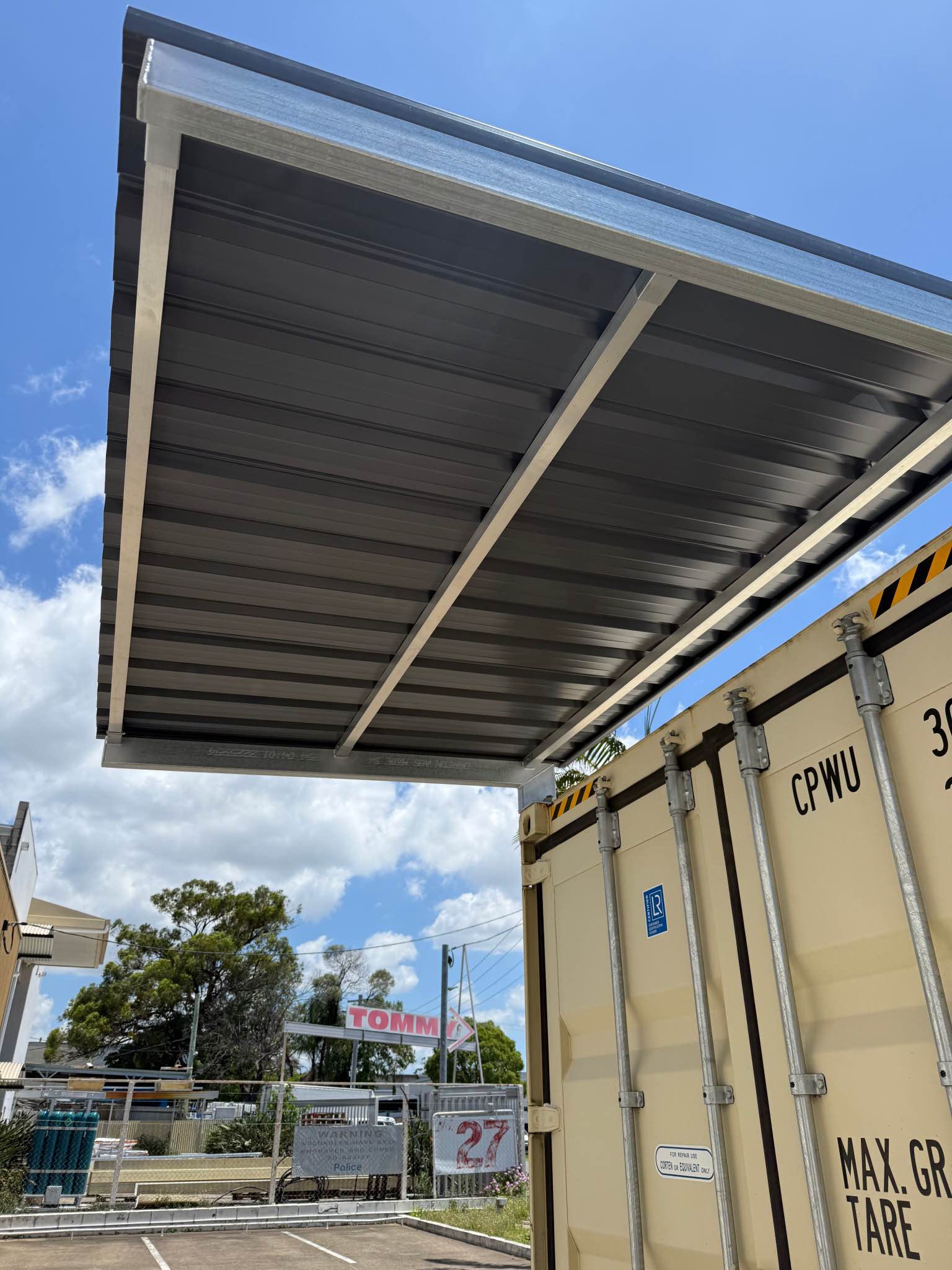 Shipping container awning DIY kit direct from the manufacturer - order ...