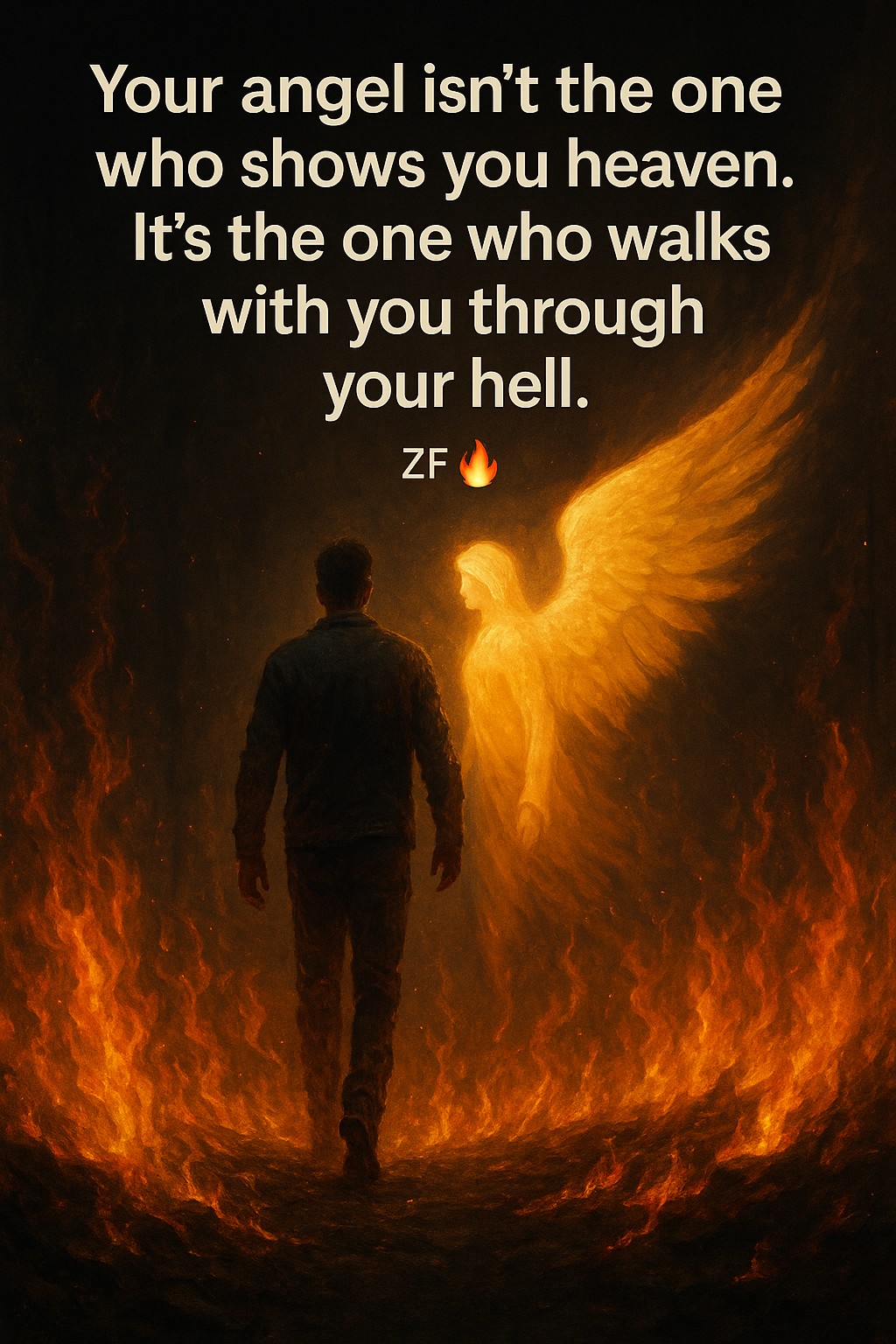 Zachary - Your angel isn’t the one who shows you the light when ...