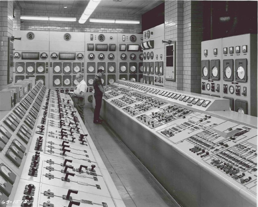 The control room at Neasden power station - 1968
