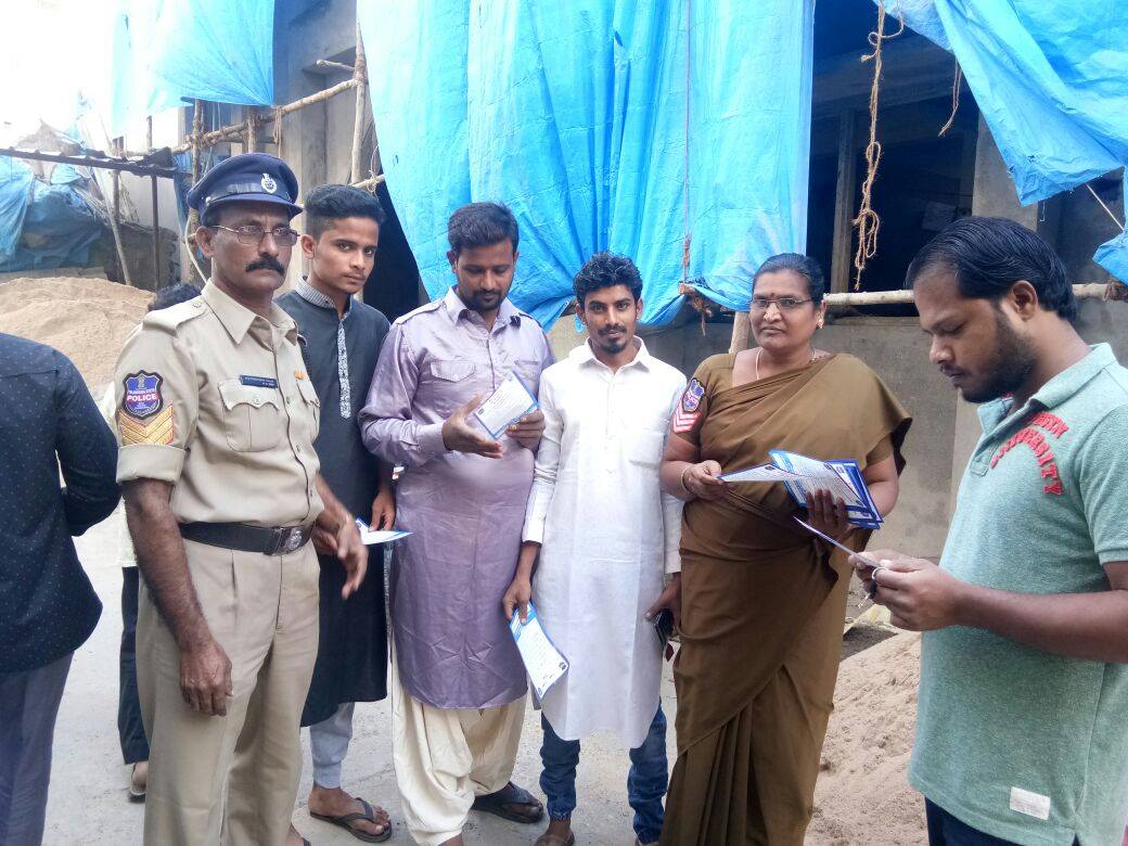 Today ASI Basi Reddy and staff distributing and explaning about ...
