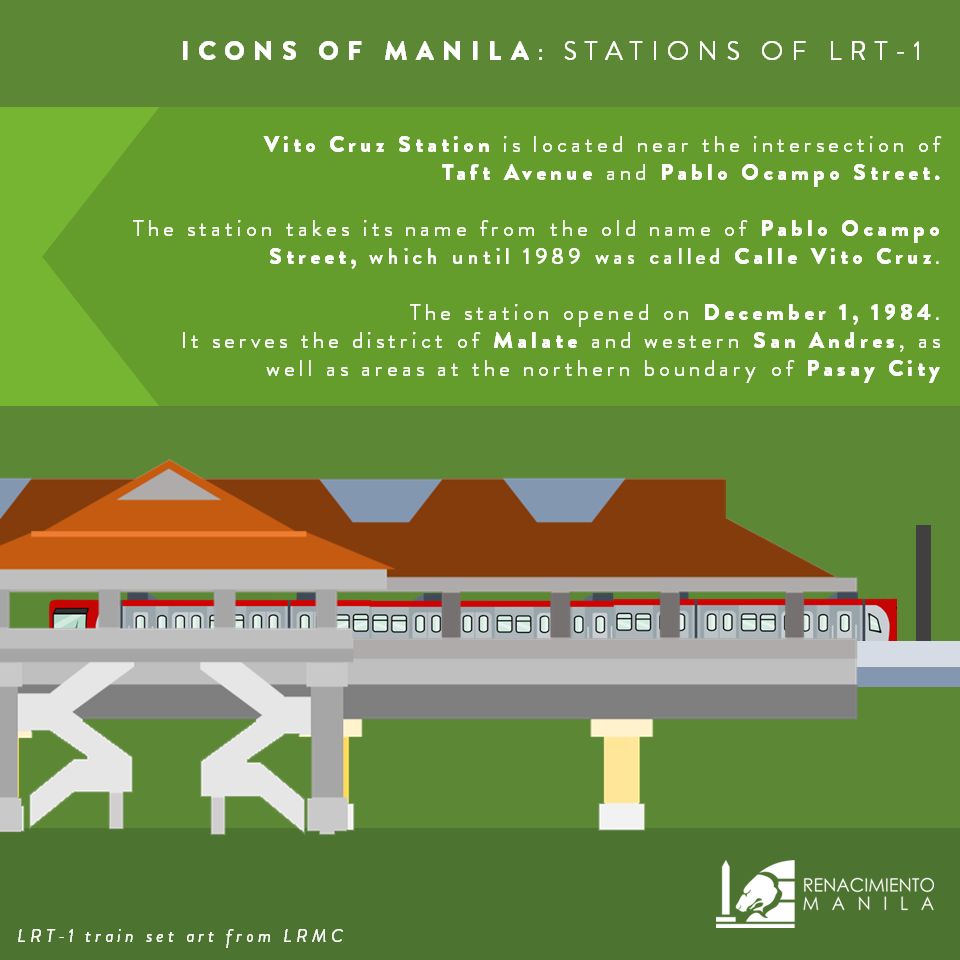 Renacimiento - The design of each LRT-1 station varies depending on the ...