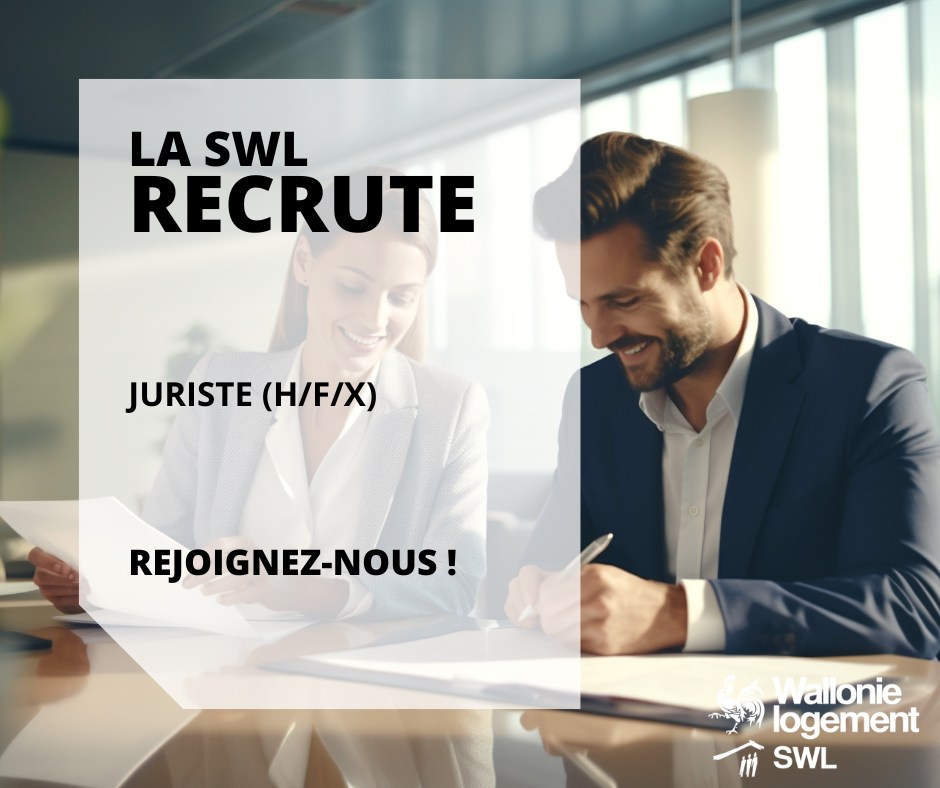 [La SWL recrute :... - SWL - Société wallonne du Logement | Facebook